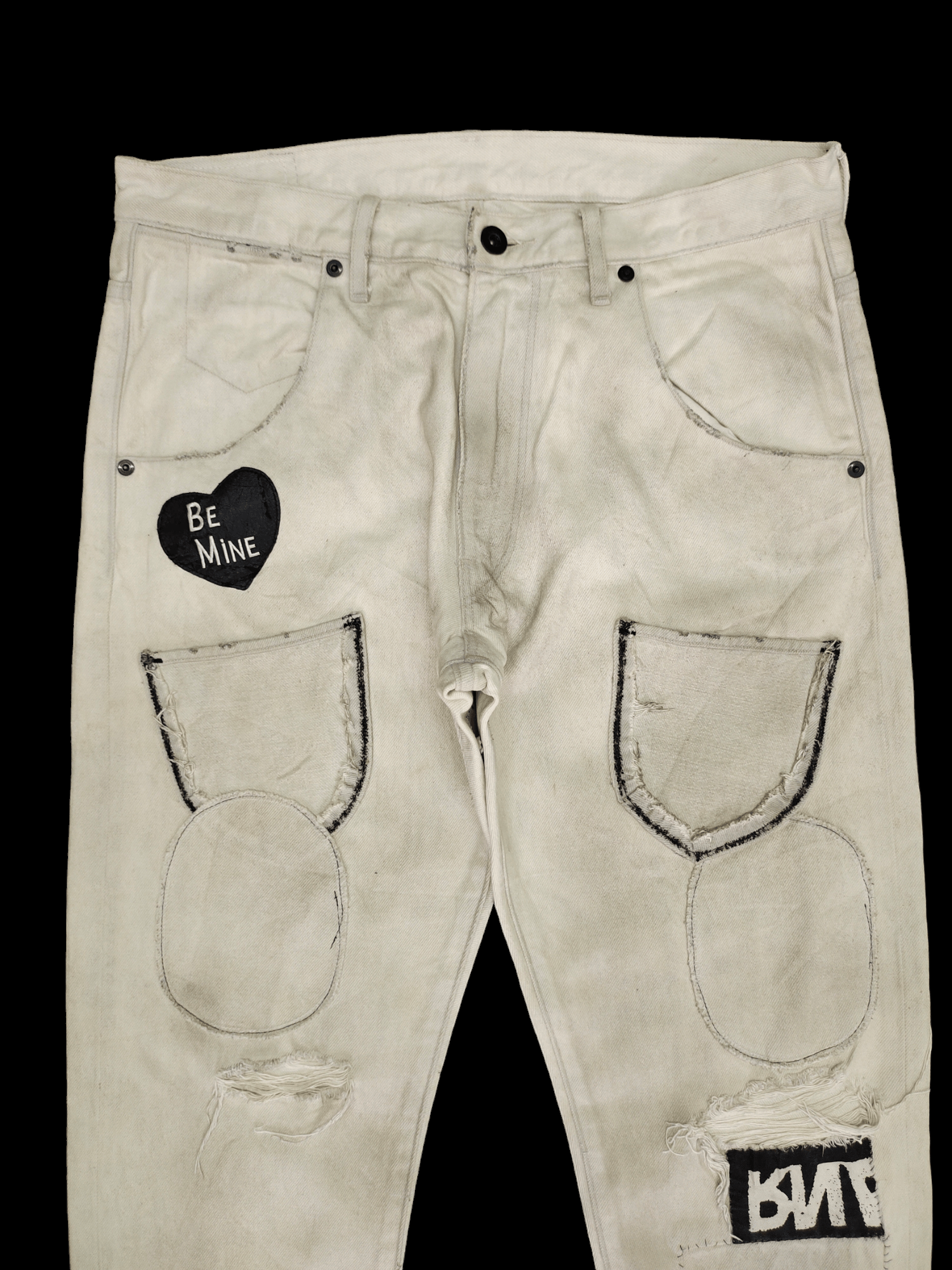 If Six Was Nine Seditionaries Jeans Rna Dirty Wash Punk Gothic Streetwear Size US 31 - 2 Thumbnail