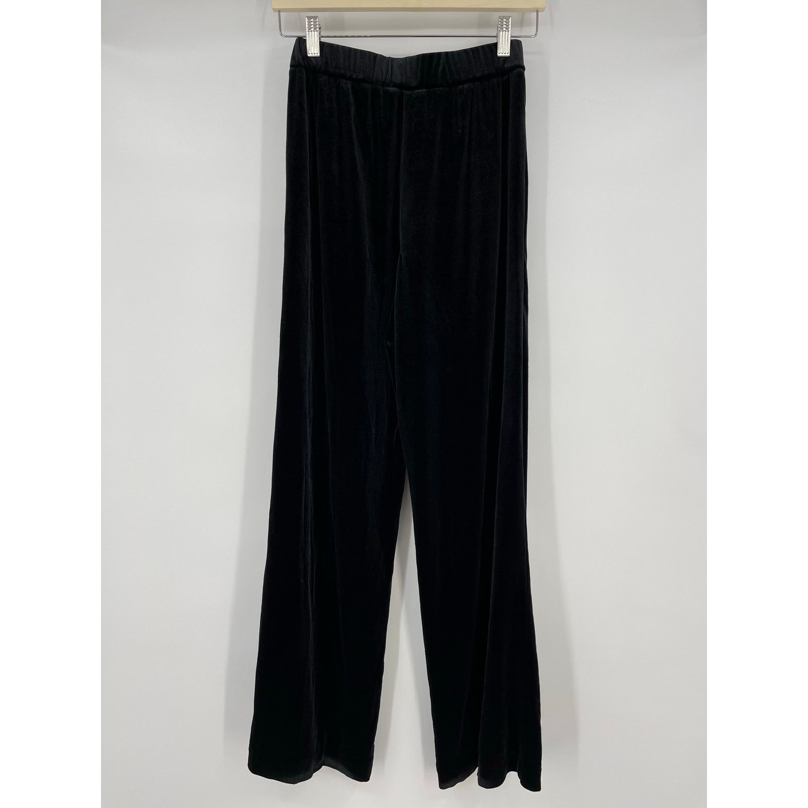 Ciao Lucia Ciao Lucia | Barca Pant Black Velvet Wide Leg Trousers XXS Size 24" / US 00 / IT 34 - 4 Thumbnail