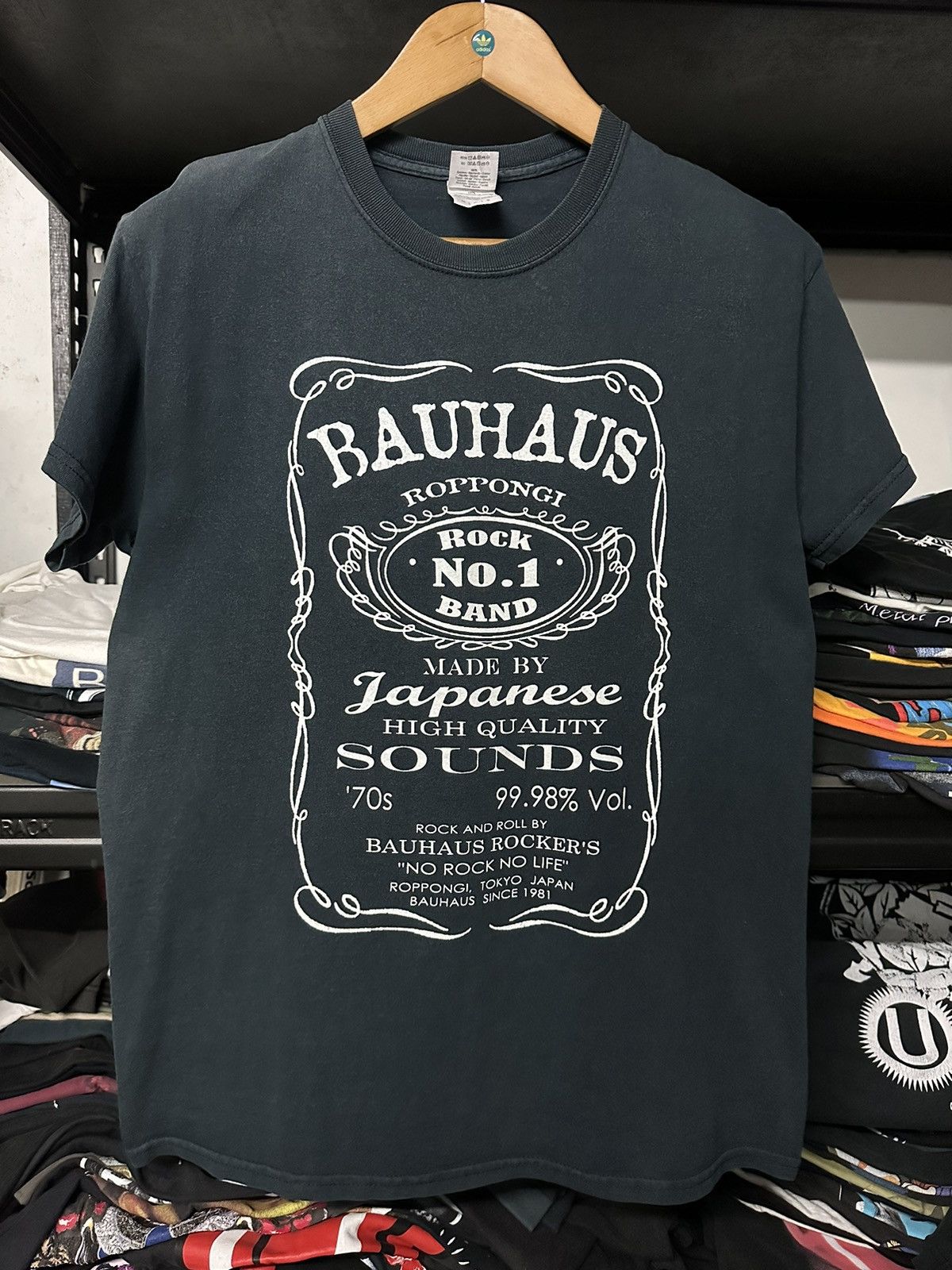 Vintage Bauhaus Ropponhi Gothic Rock Sun Faded Tee