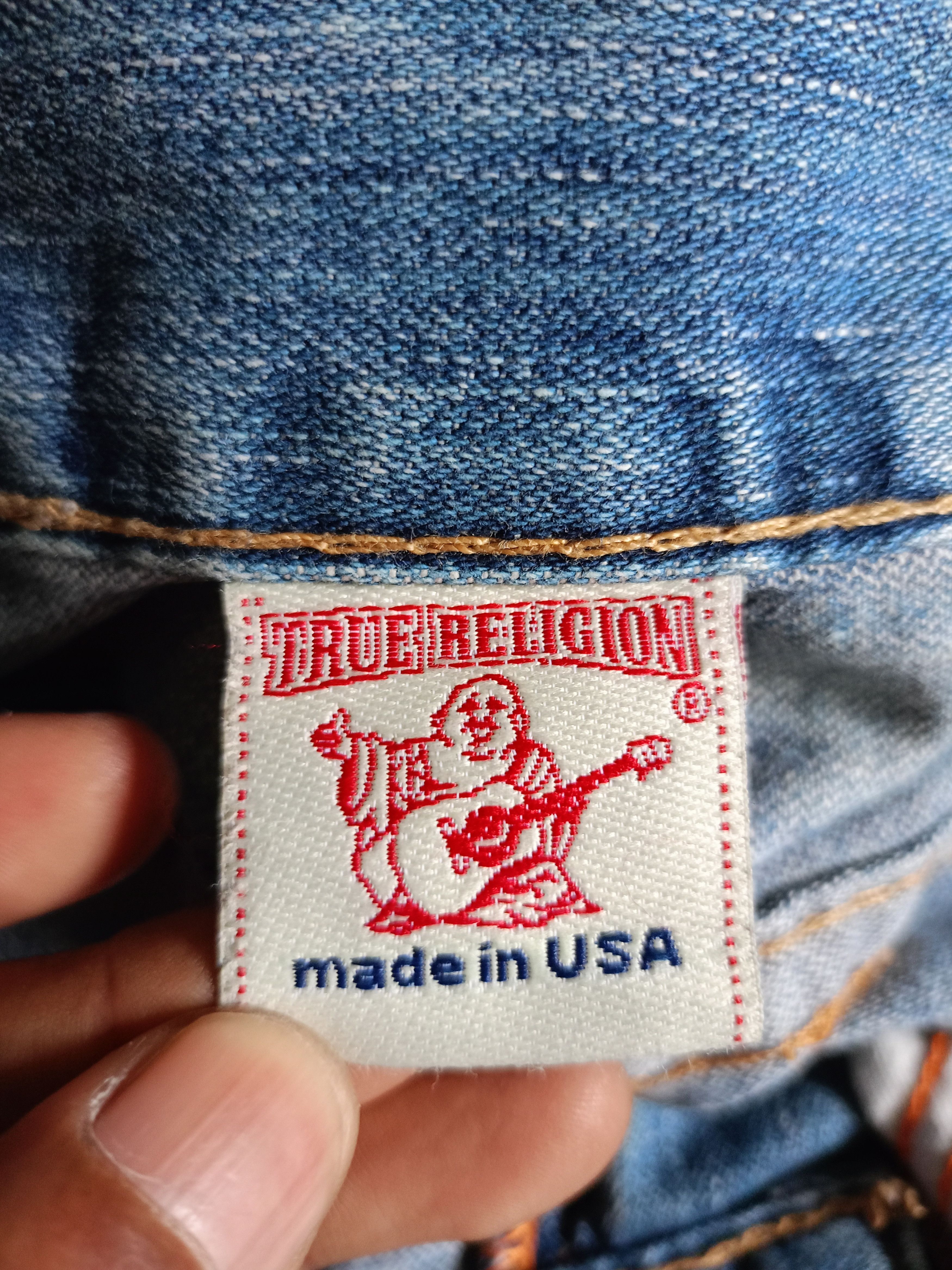 True Religion TRUE RELIGION DISTRESSED DENIM SHORTS PANTS Size US 33 - 10 Thumbnail