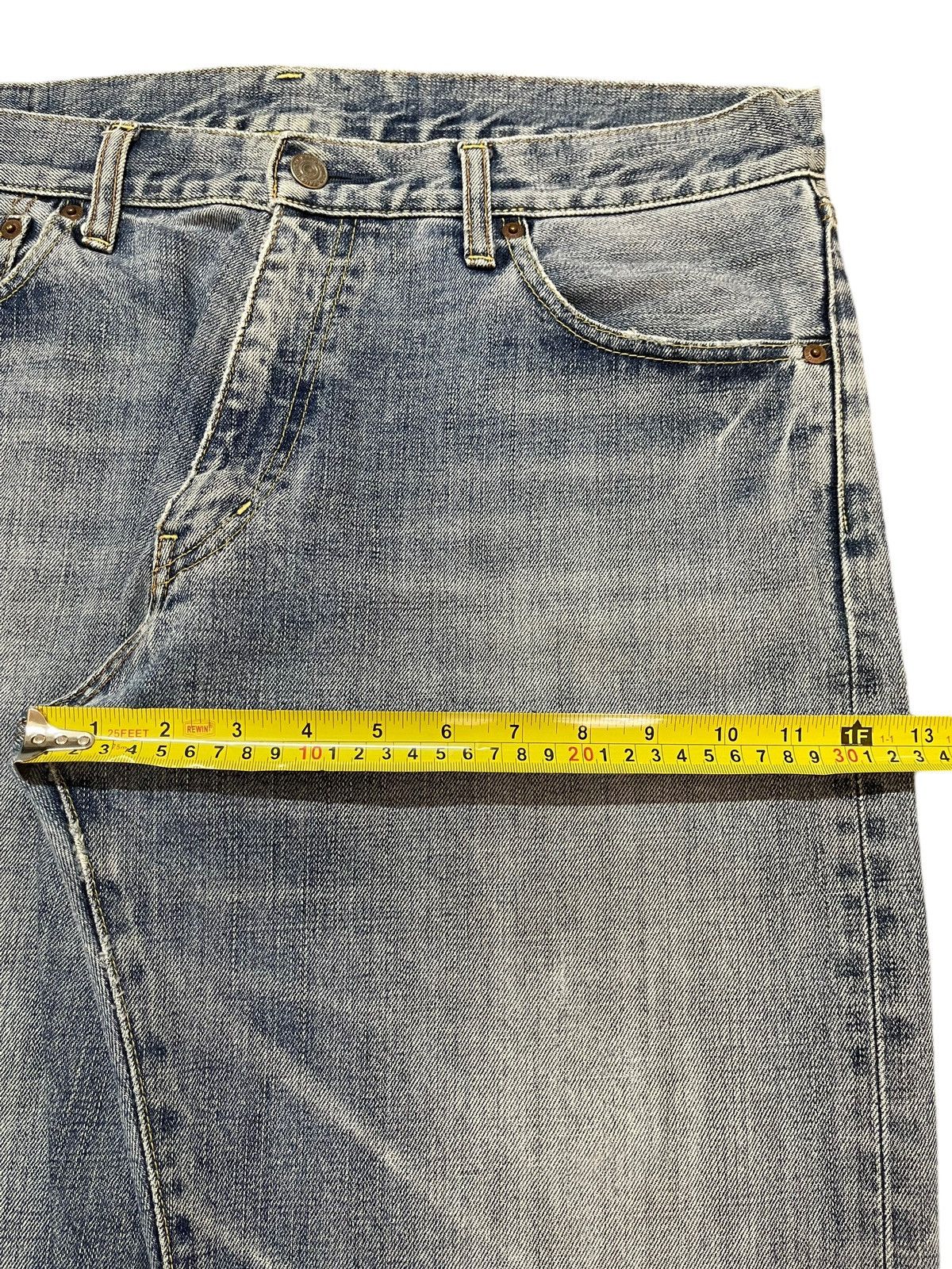Uniqlo Vintage Y2K Japanese Uniqlo Blue Faded Wash Wide Leg Baggy Size US 36 / EU 52 - 14 Thumbnail