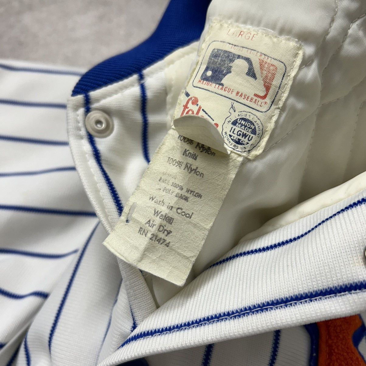 MLB × Vintage VTG 80s 90s MLB NEW YORK METS FELCO PINSTRIPE BOMBER JACKET Size US L / EU 52-54 / 3 - 4 Thumbnail