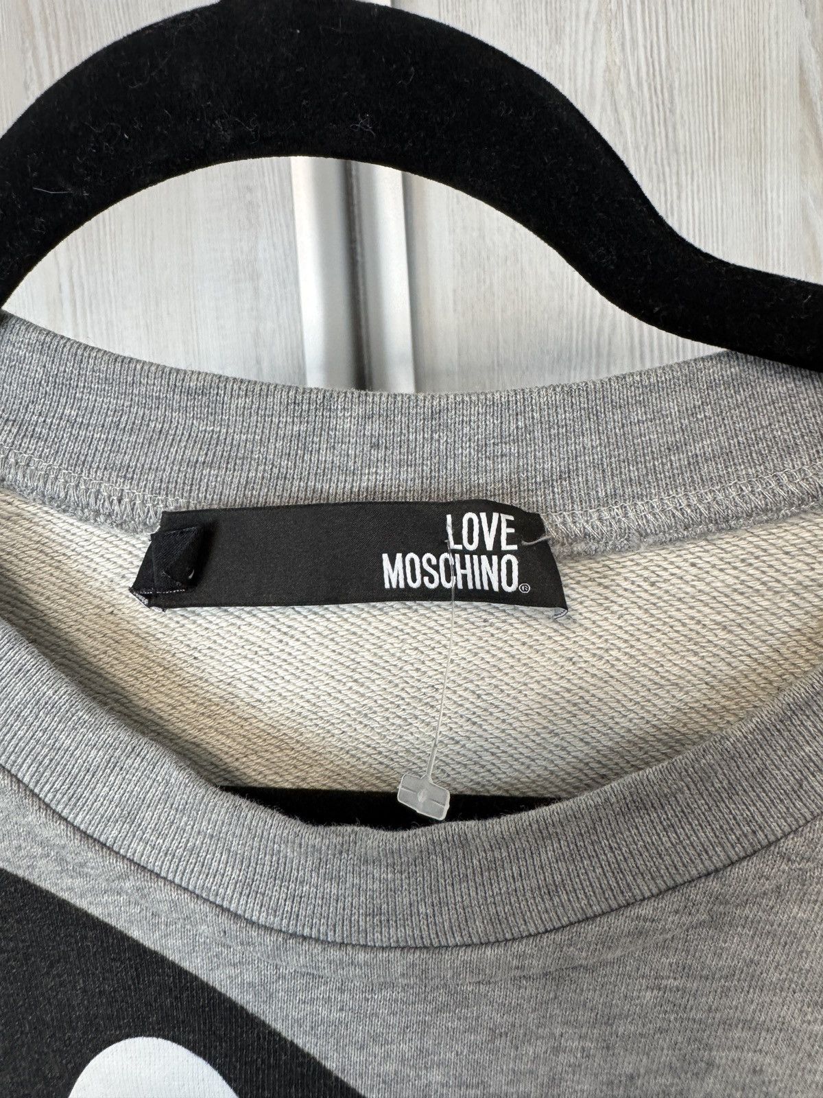 Moschino Love Moschino big logo vintage grey sweatshirt size XL Size US XL / EU 56 / 4 - 4 Thumbnail