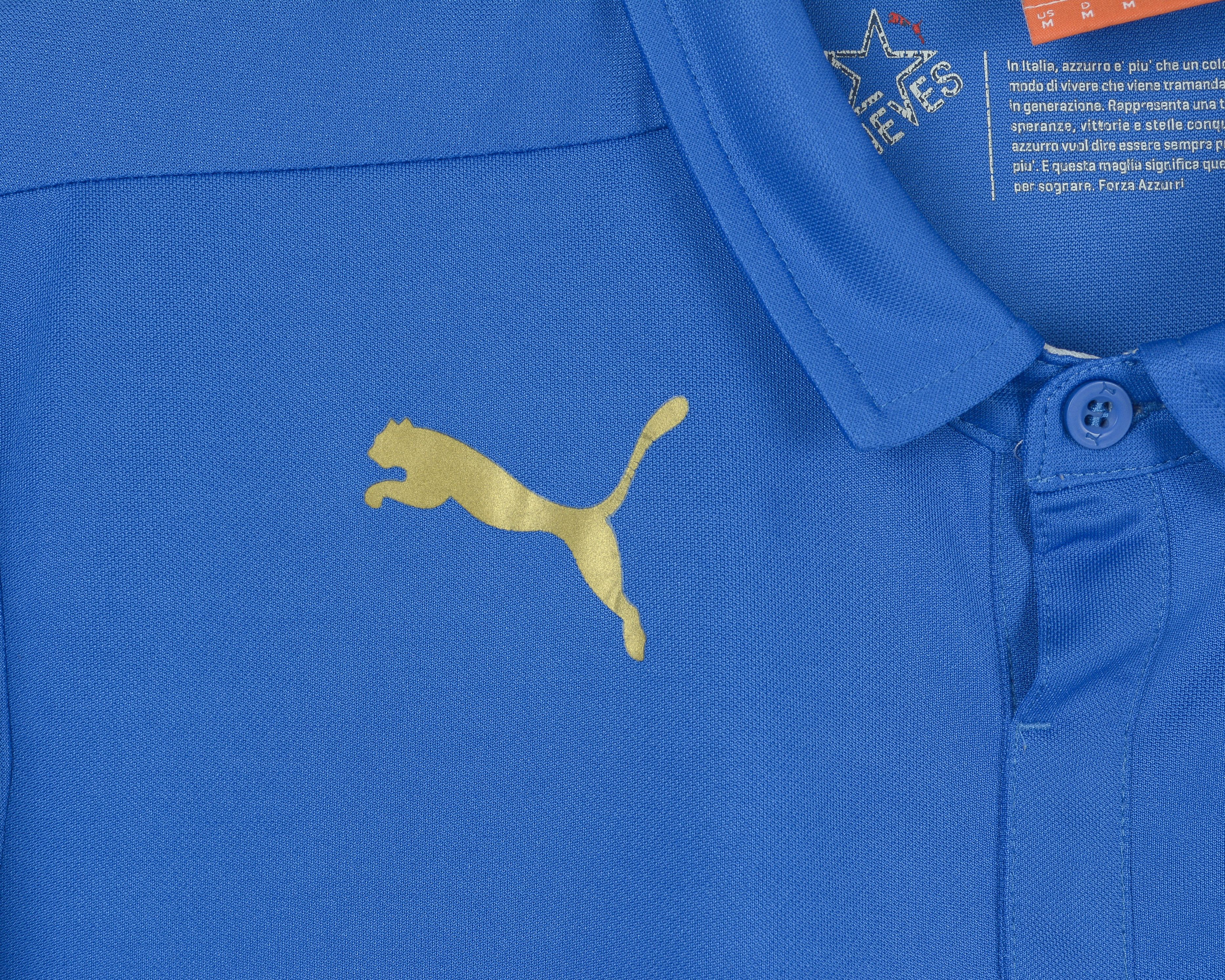 Puma Italy Men M Football Home Polo Jersey Shirt Kit 2014 2015 Size US M / EU 48-50 / 2 - 3 Thumbnail