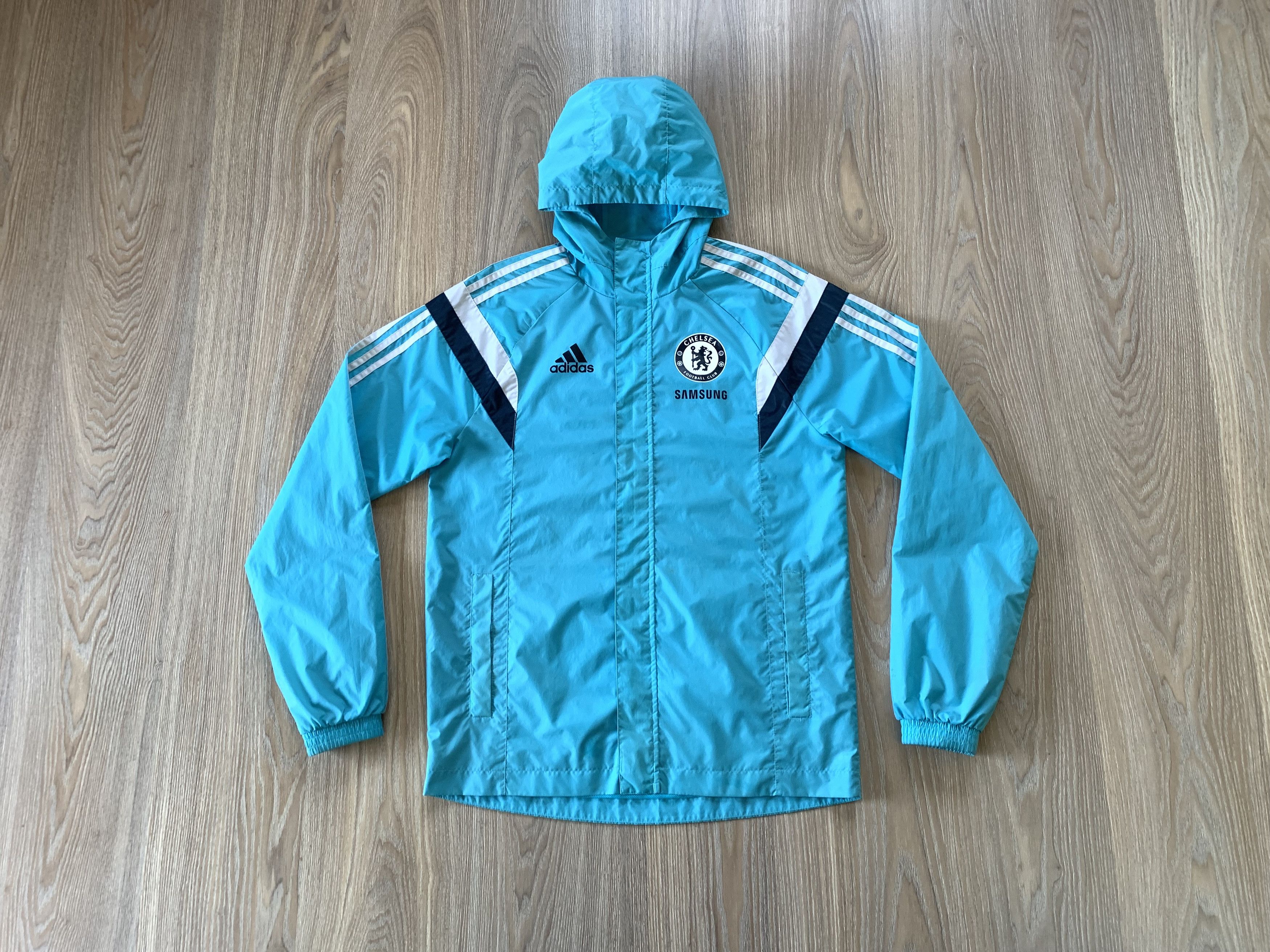 Adidas × Chelsea Soccer Vintage Adidas Chelsea Soccer Light Jacket 2014 Size US S / EU 44-46 / 1 - 1 Thumbnail