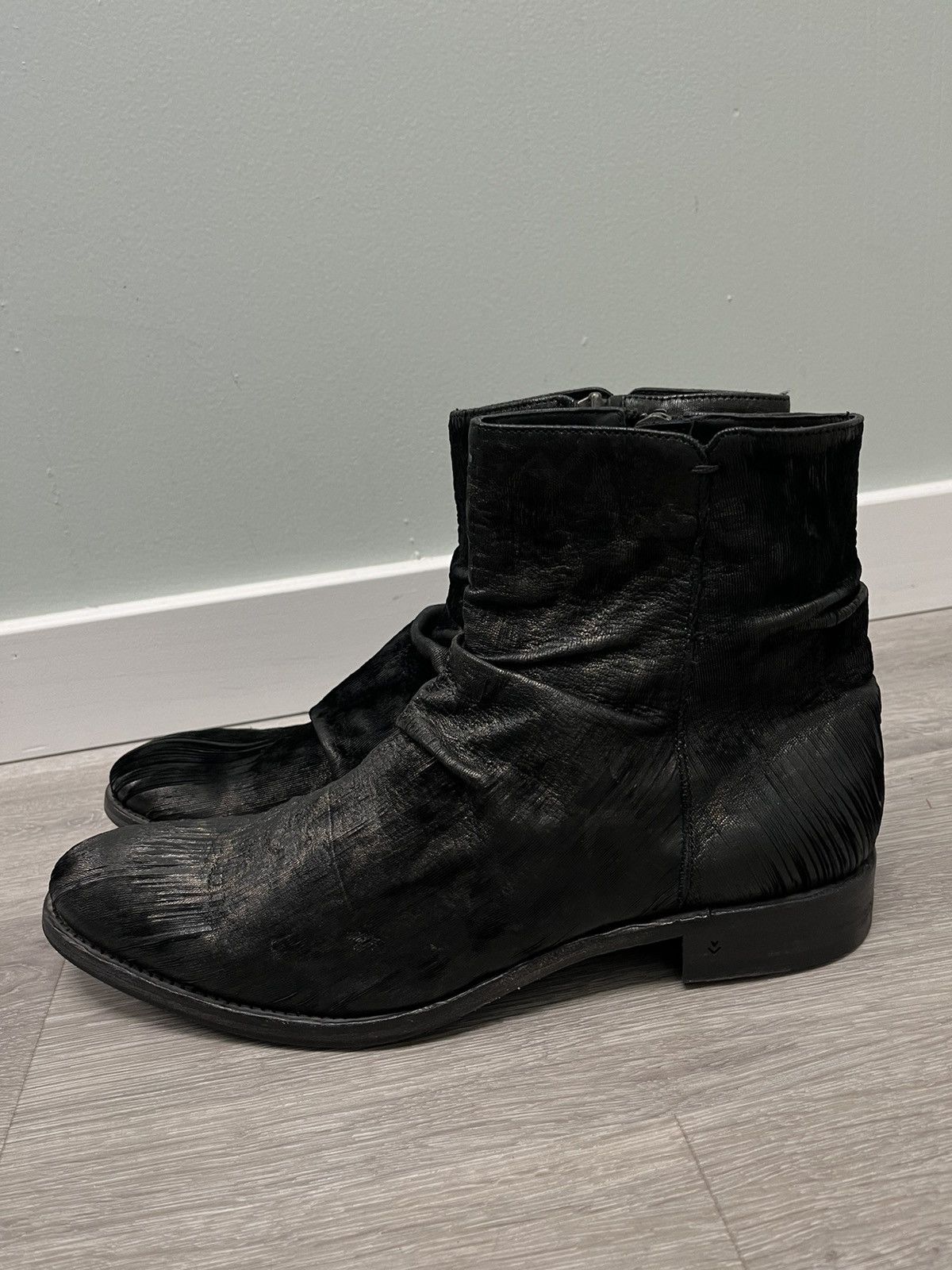 John Varvatos Morrison Scored Leather Boot. 12 Size US 12 / EU 45 - 10 Thumbnail