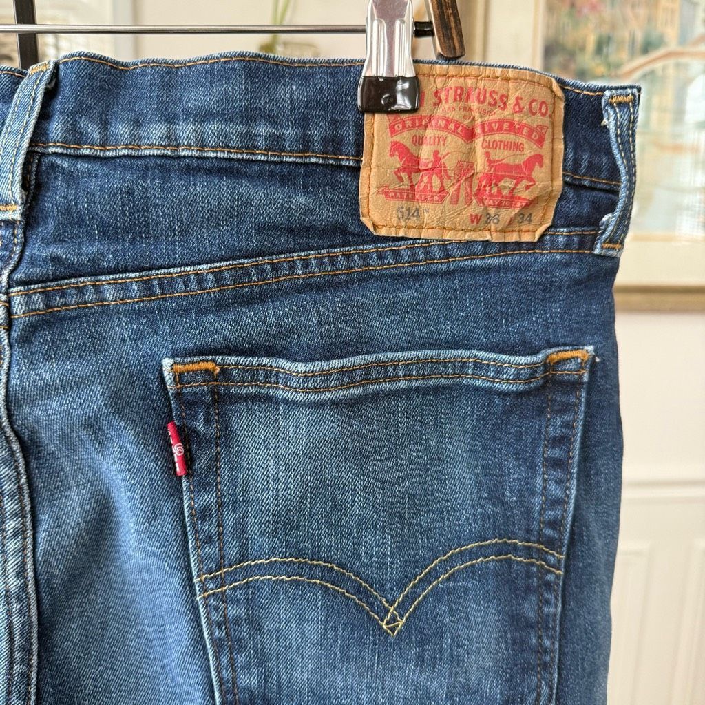 Levi's Levi’s 514 Straight Leg Jeans 36 x 33 Size US 36 / EU 52 - 3 Thumbnail
