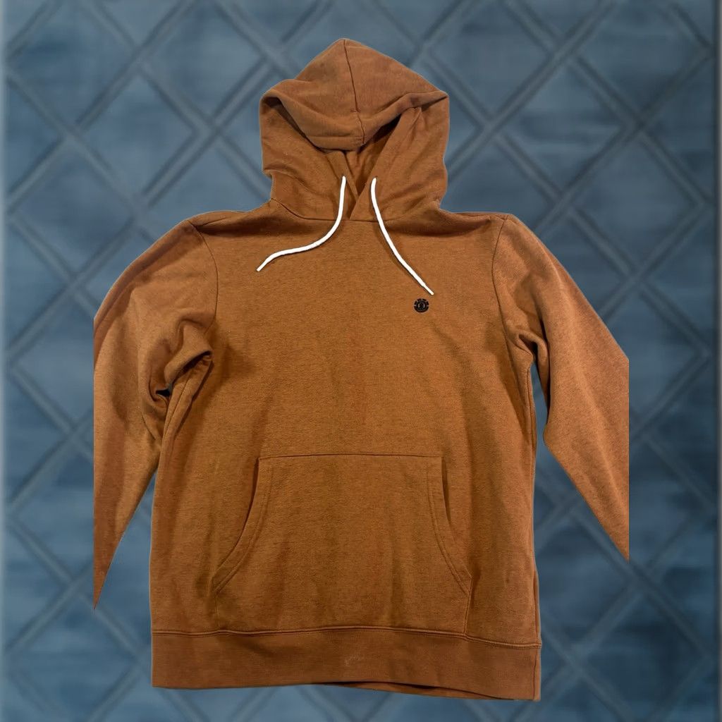 Element ELEMENT Orange CROSS NECK HOODIE Pullover Drawstring Hooded Mens L Size US L / EU 52-54 / 3 - 1 Thumbnail