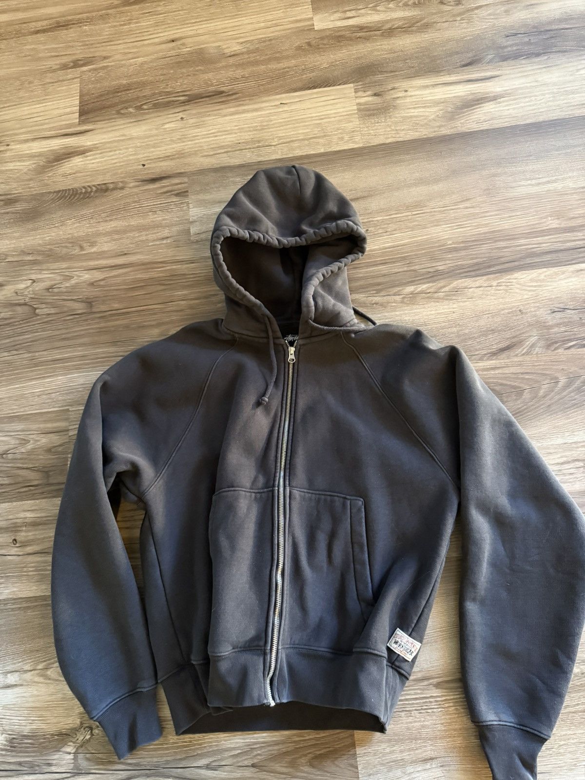 Stussy Stussy Full Zip Hooded Sweatshirt Black size Medium Size US M / EU 48-50 / 2 - 2 Thumbnail