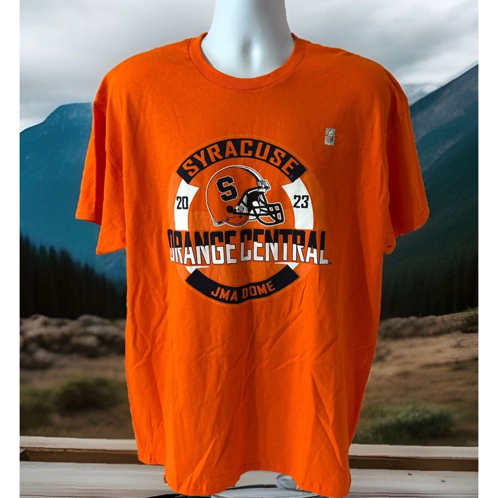 Vintage Syracuse Football Orange Central JMA Dome Shirt Men XL 2023 Orange Short Sleeve Blue 84 T-Shirt Logo Crew Neck Size US XL / EU 56 / 4 - 3 Thumbnail