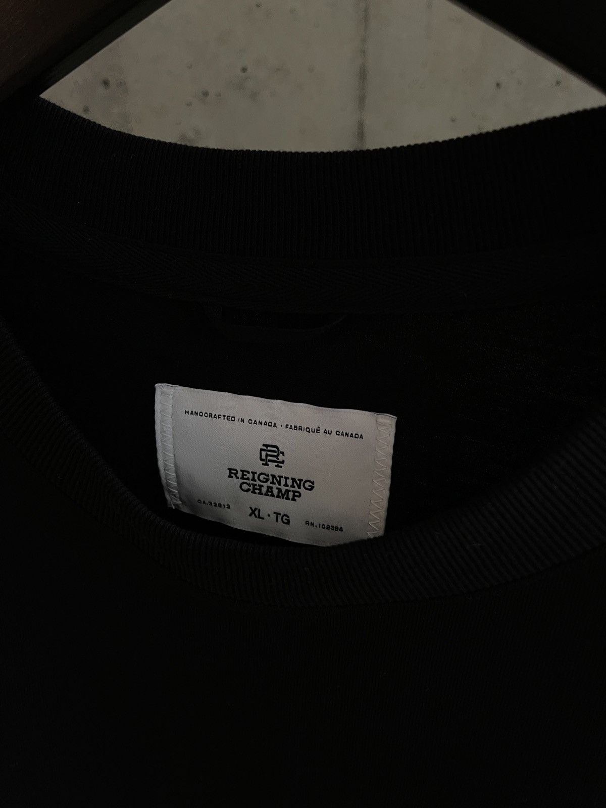 Reigning Champ (New) Black Midweight T-Shirt Size US XL / EU 56 / 4 - 6 Thumbnail
