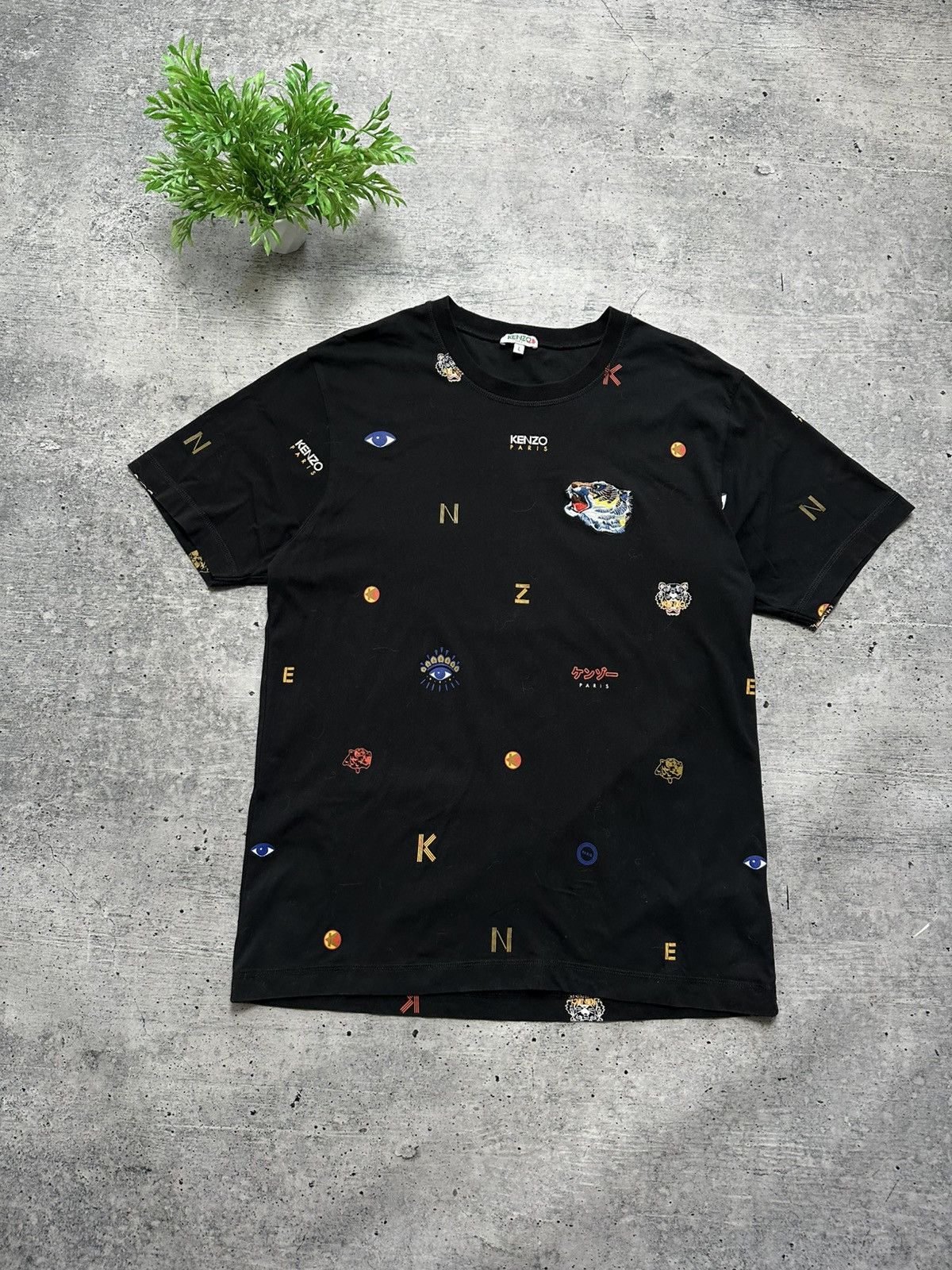 Kenzo Kenzo Printed Multi-Icon Logo Tee T-Shirt Size US L / EU 52-54 / 3 - 2 Thumbnail