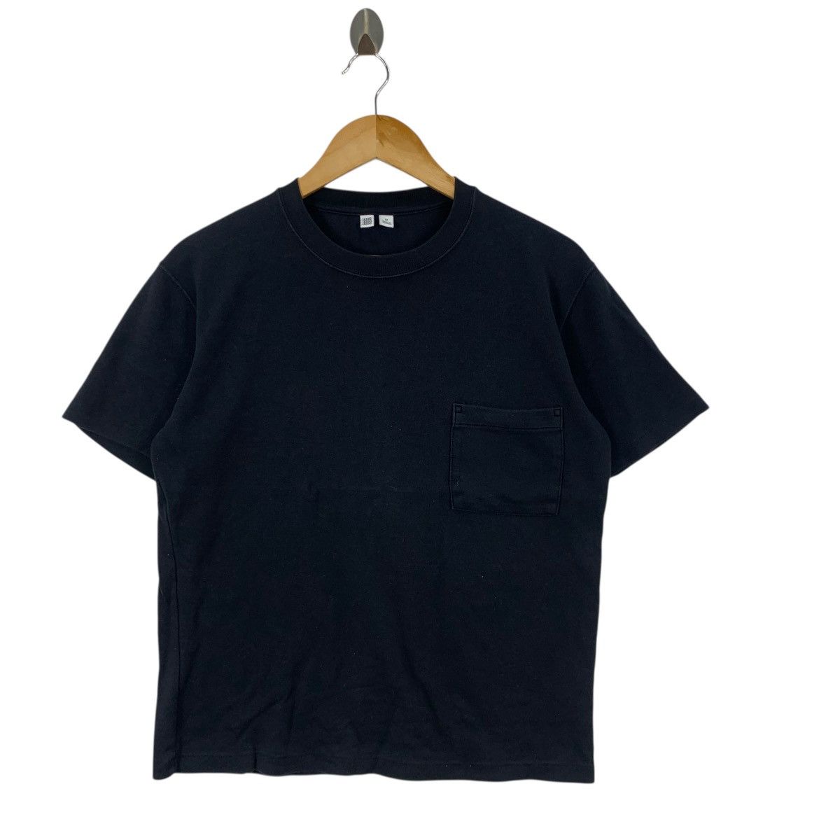 Lemaire LEMAIRE x UNIQLO COLLECTION Plain Black Tee Shirt Top UUU Size M / US 6-8 / IT 42-44 - 4 Thumbnail
