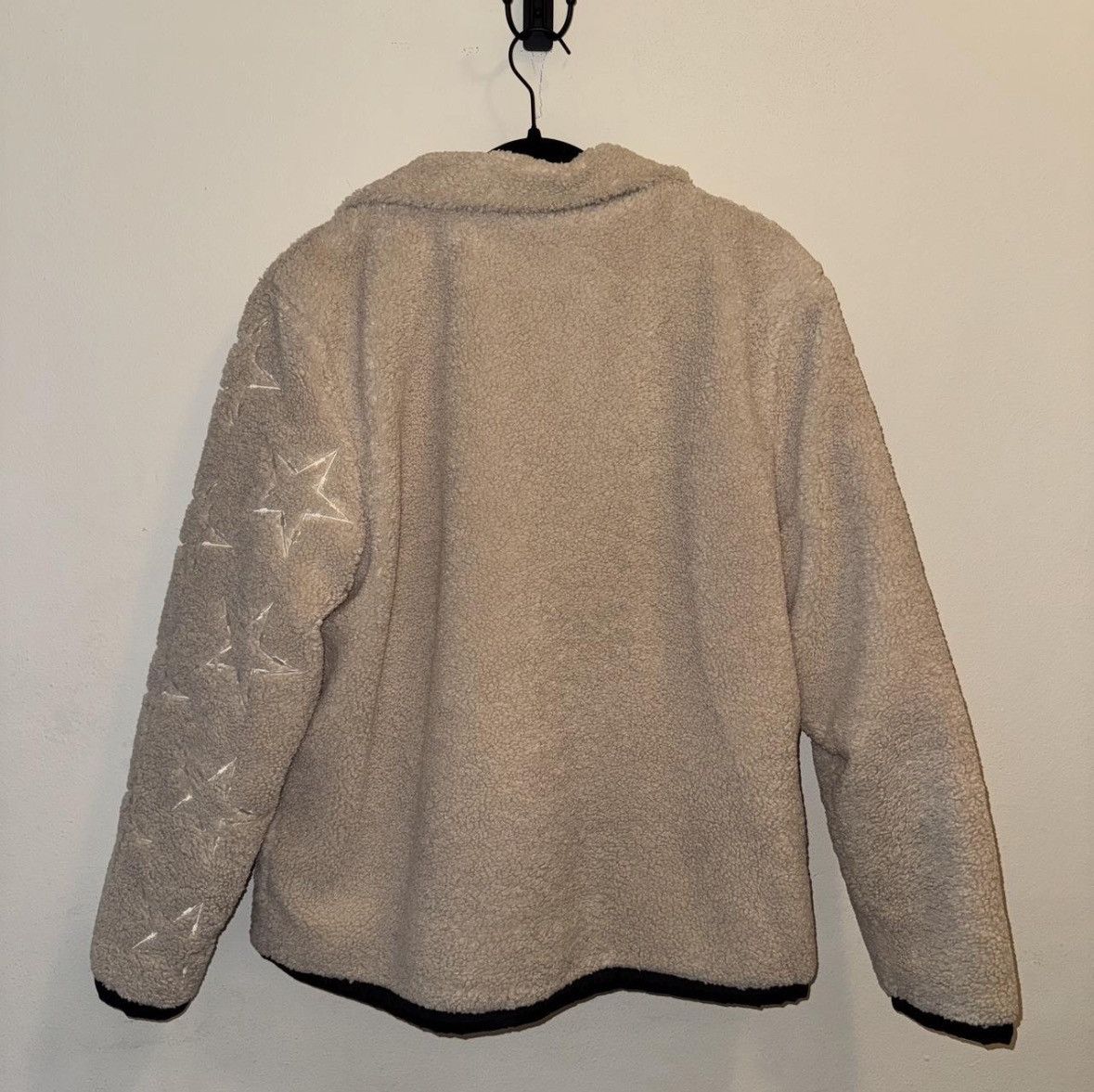 Pythia Pythia Cream Colored Fleece Jacket Size US L / EU 52-54 / 3 - 6 Thumbnail