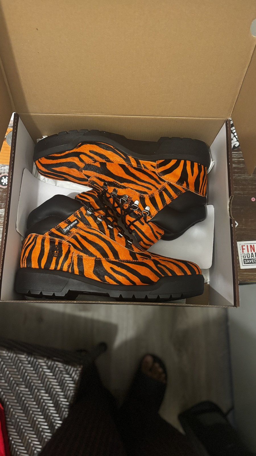 Supreme 2024 Supreme × Timberland Field Boot 'Tiger' Size US 11 / EU 44 - 2 Thumbnail
