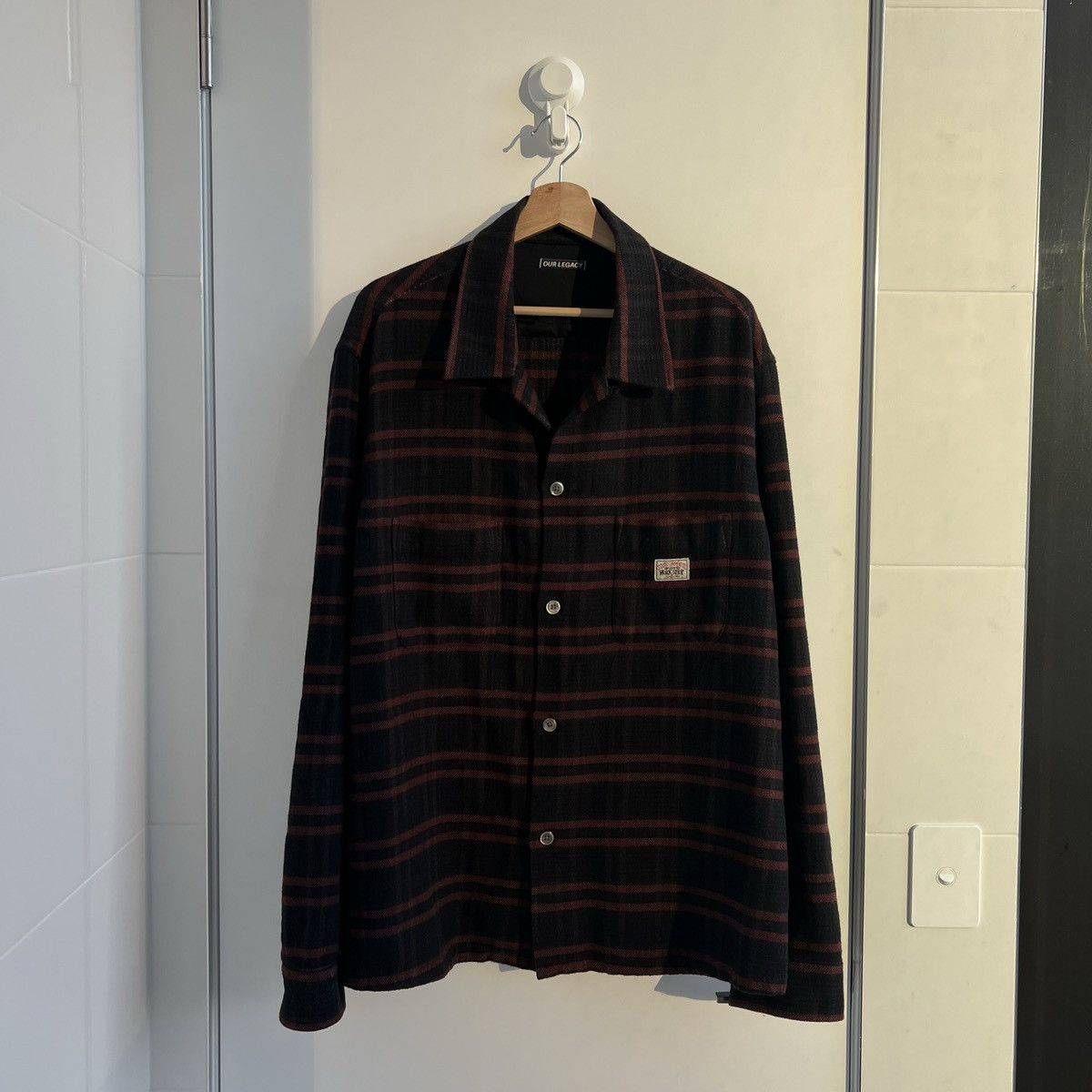 image of Our Legacy Workshop Heusen Shirt in Black, Men's (Size XL)