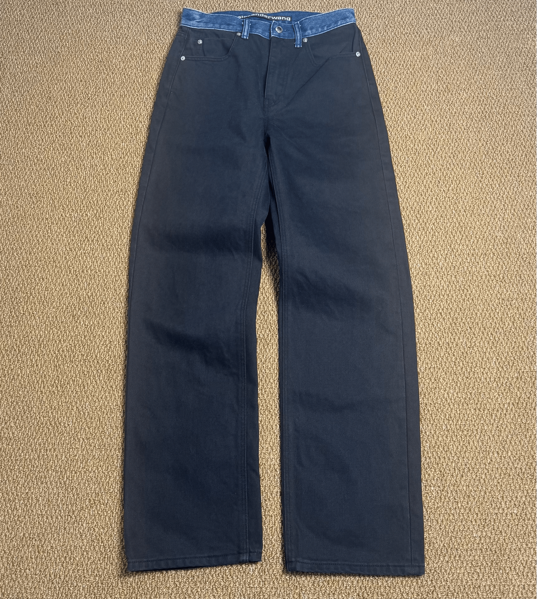 Alexander Wang Alexander Wang Black Denim Pants Size 26" / US 2 / IT 38 - 1 Thumbnail