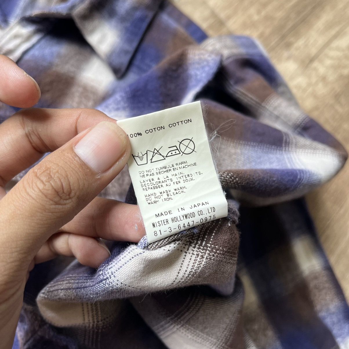 If Six Was Nine × Japanese Brand × N.Hoolywood N.Hollywood Shirt Flanel Size US M / EU 48-50 / 2 - 6 Thumbnail