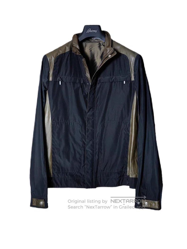 Brioni Brioni Leather-trimmed casual coat Size US L / EU 52-54 / 3 - 2 Thumbnail