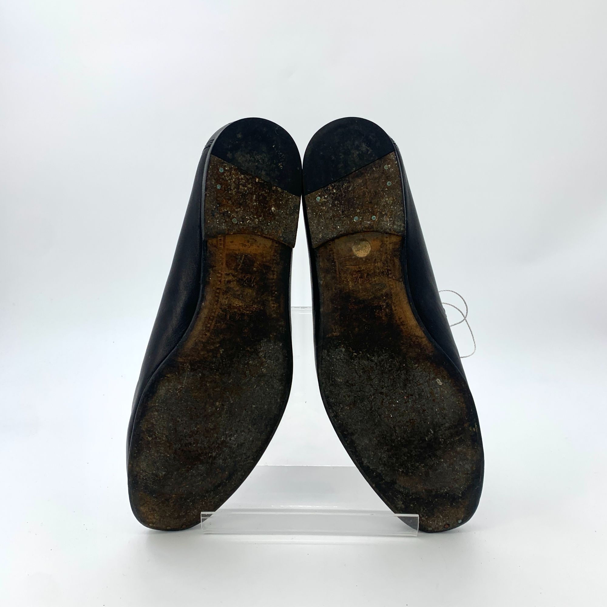 Gucci Q11157 Gucci Black Leather Horsebit Loafers Size US 10.5 / IT 40.5 - 5 Thumbnail