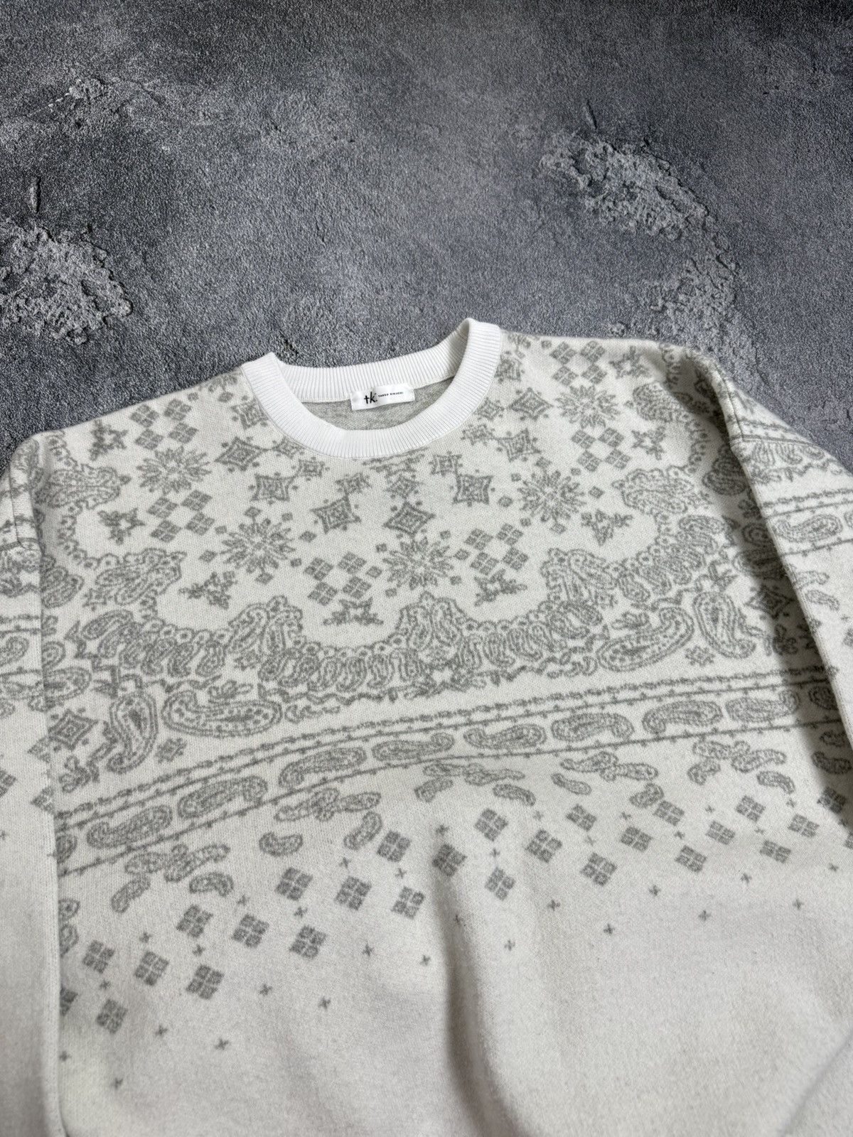 Takeo Kikuchi Takeo Kikuchi Paisley Bandana wool oversize sweater pullover Size US S / EU 44-46 / 1 - 9 Thumbnail