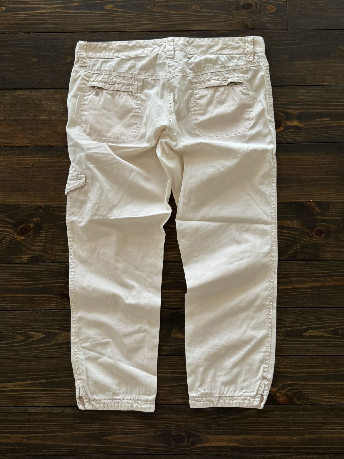 Prada Prada 00s Archive White/Pink Glamour Cargo Pants Size 34" / US 12 / IT 48 - 2 Thumbnail