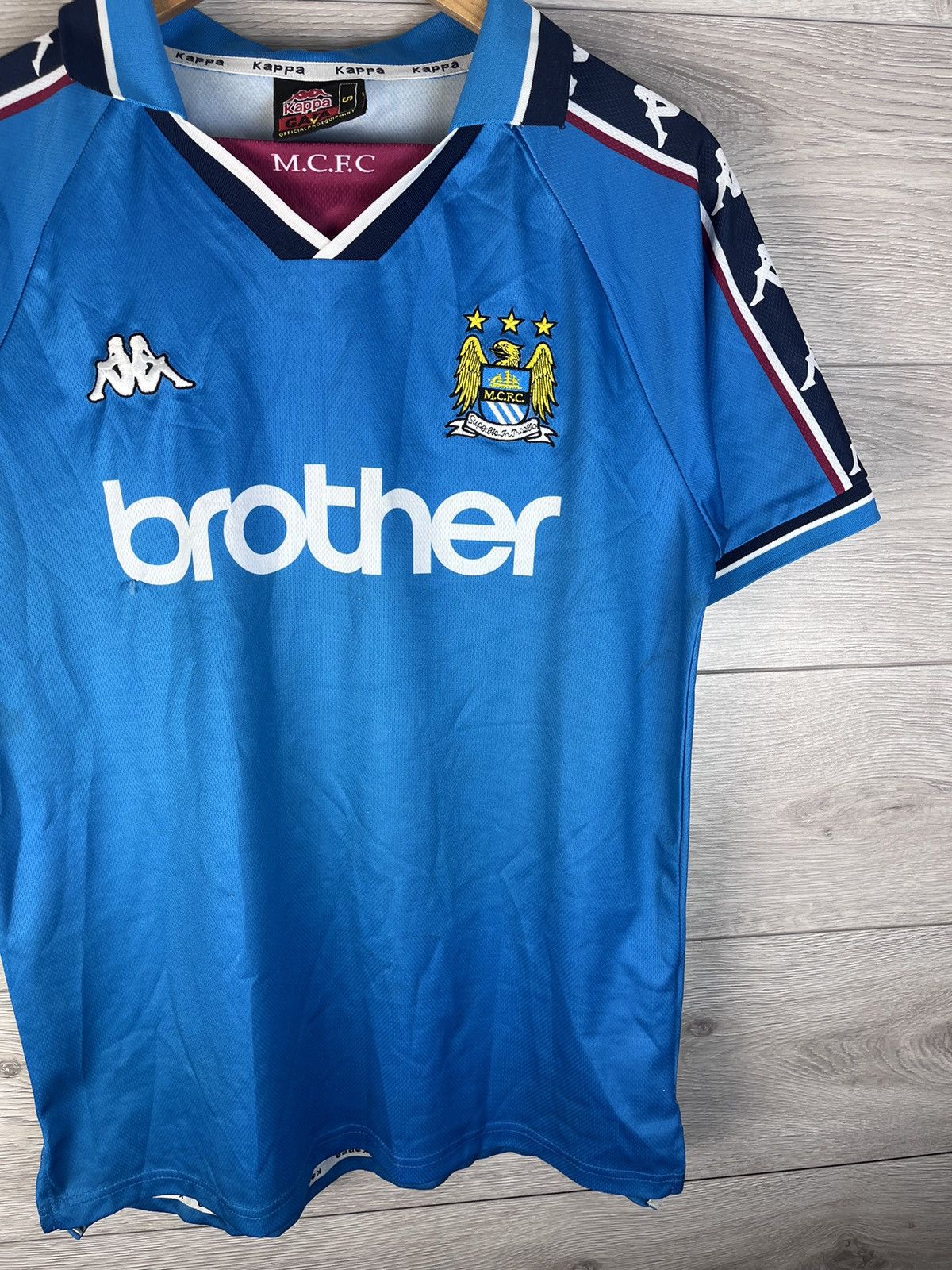 Kappa Vintage football T-shirt Kappa FC Manchester City size S Size US S / EU 44-46 / 1 - 4 Thumbnail