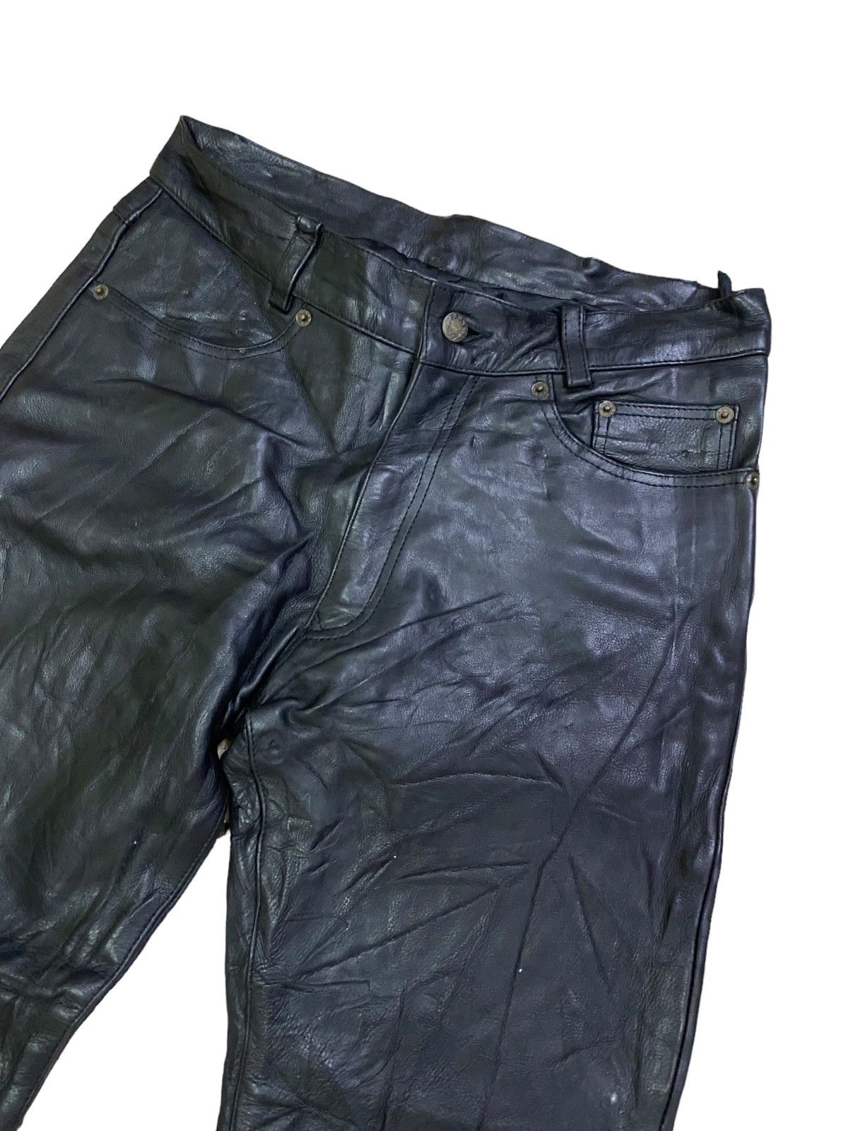 Leather 💥Vintage Japanese Leather Pant Size US 29 - 6 Thumbnail