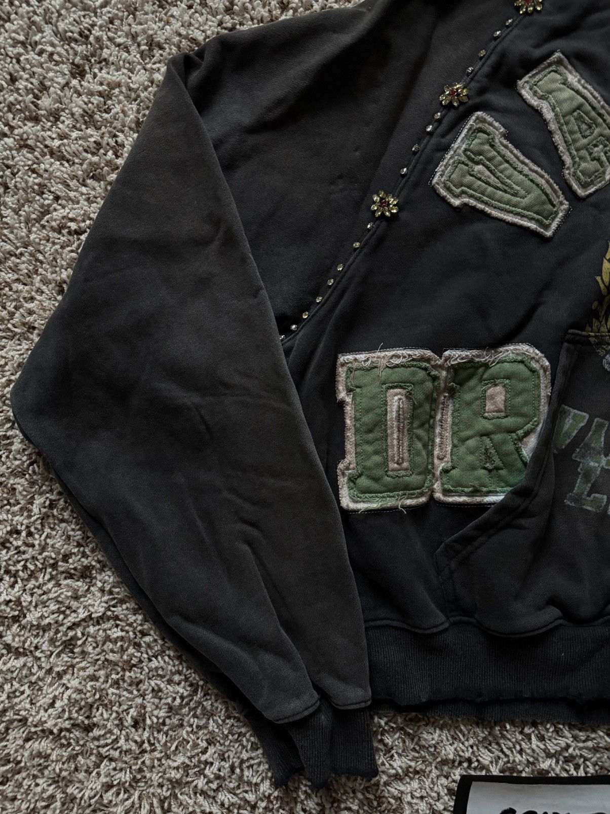 Vale Vale Forever Black Green Gem Zip Up Hoodie State Legacy Size US L / EU 52-54 / 3 - 2 Thumbnail
