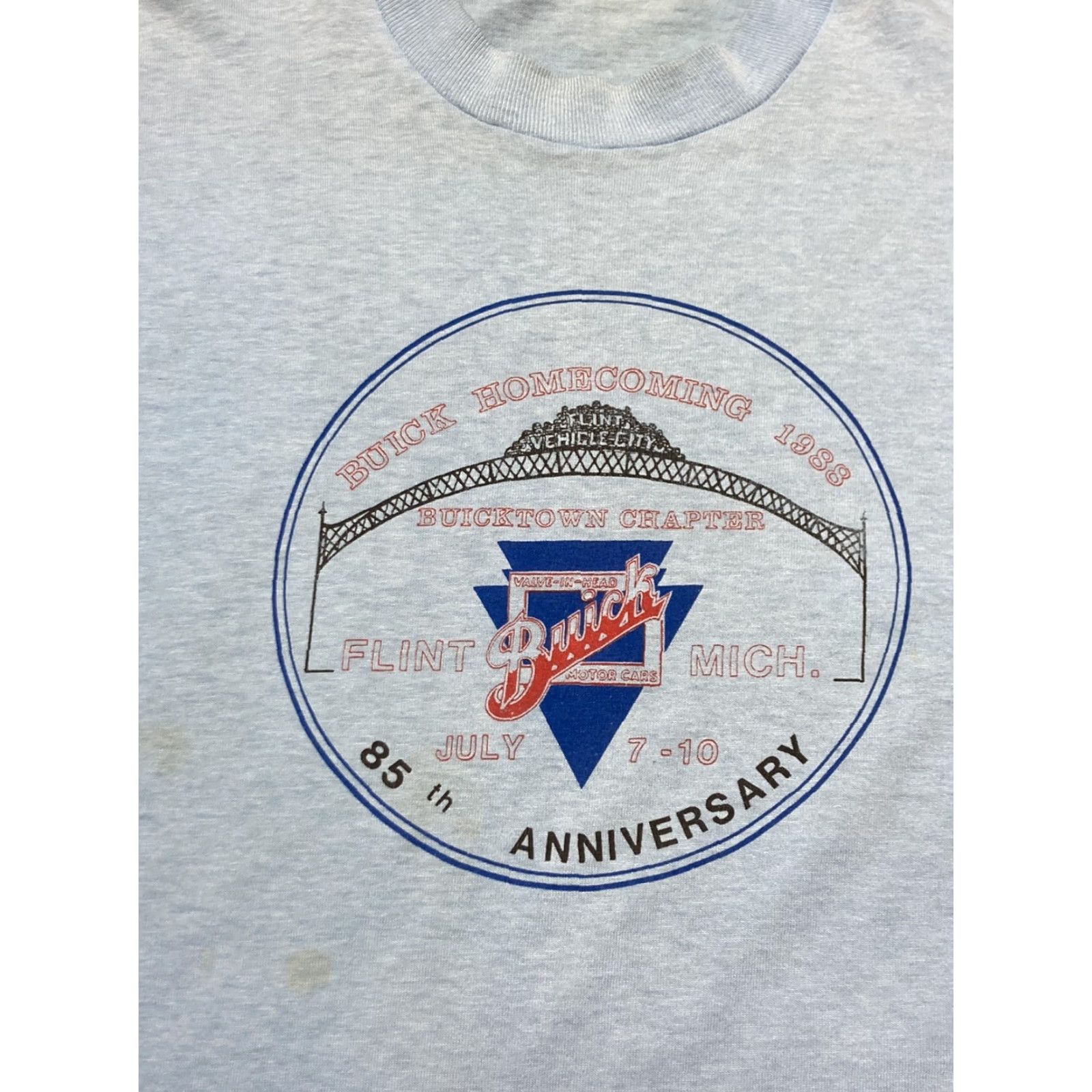 Vintage VINTAGE Buick homecoming shirt 1988 Flint Michigan grand national Large Blue City Men T-Shirt L Size US L / EU 52-54 / 3 - 2 Thumbnail