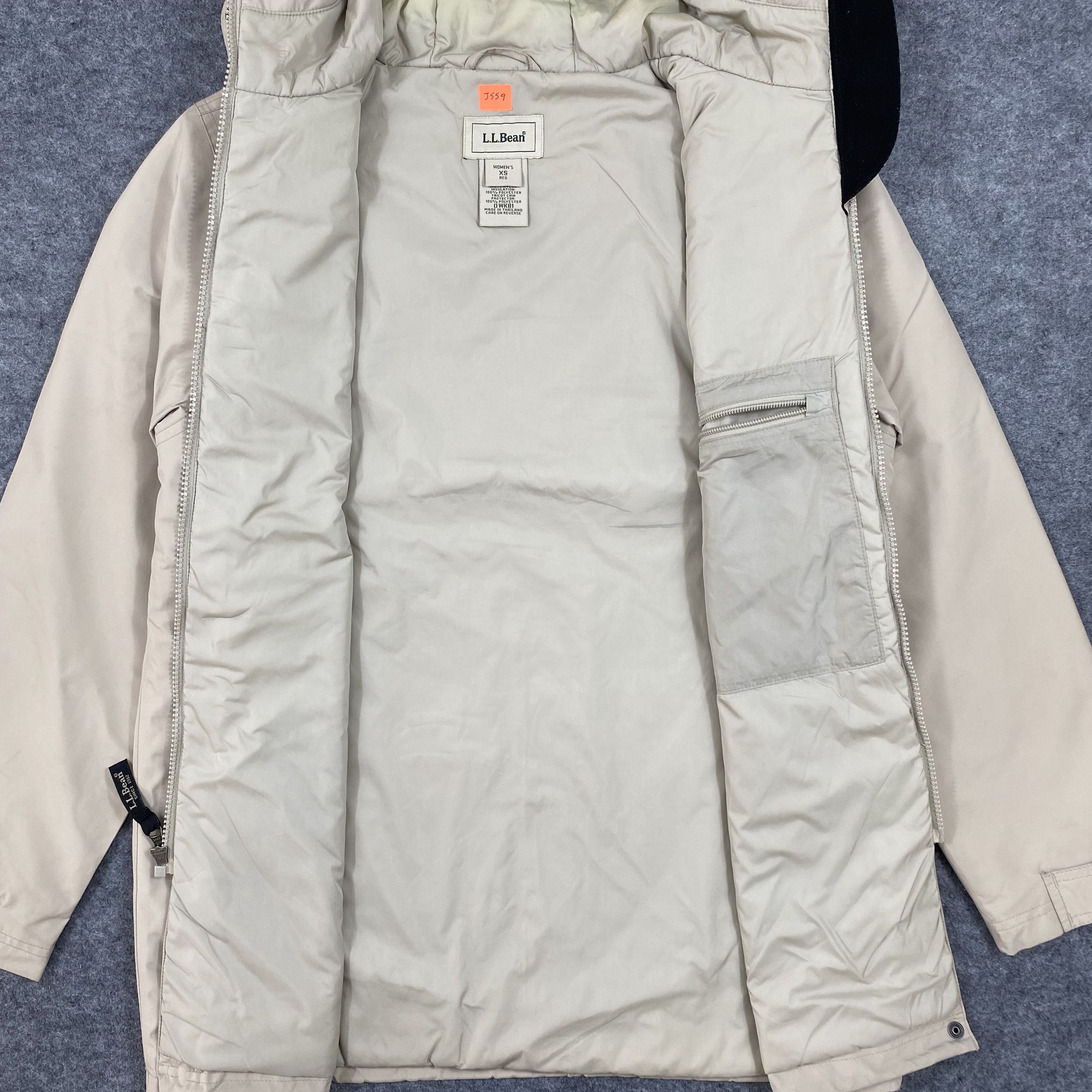 L.L. Bean L.L.BEAN Primaloft Parka Jacket Beige Gorpcore Vintage-J559 Size US XS / EU 42 / 0 - 3 Thumbnail
