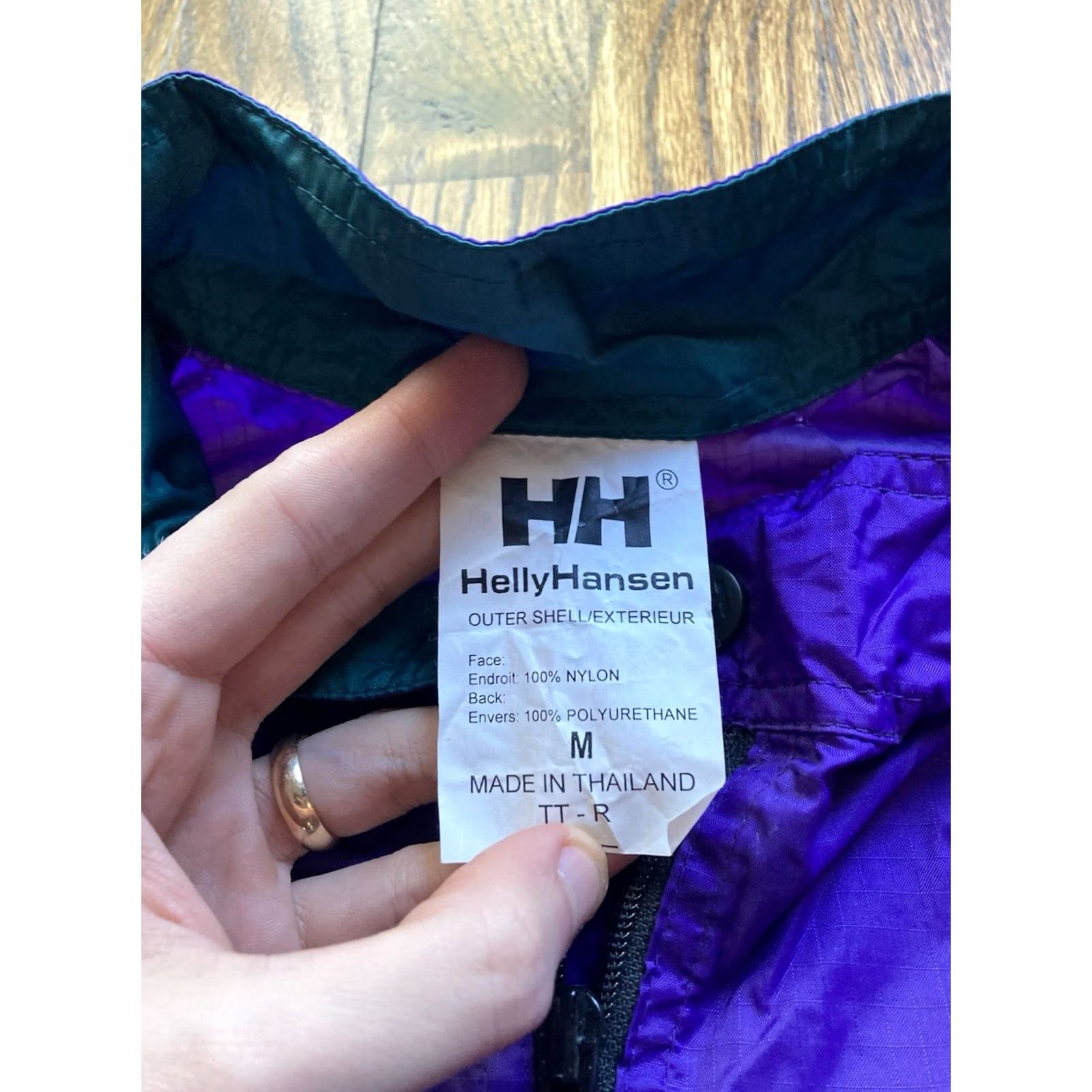 Helly Hansen VINTAGE Helly Hansen Jacket Windbreaker Mens M Purple Packable Lightweight Zip Full Zip 90s Outdoor Retro Size US M / EU 48-50 / 2 - 5 Thumbnail