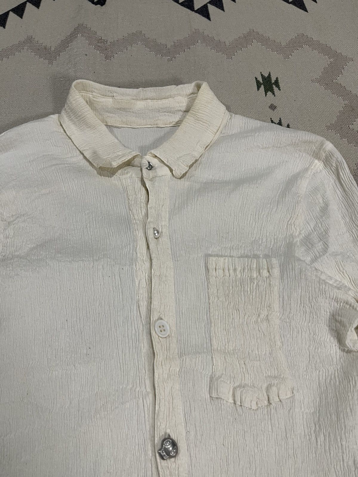 Tsumori Chisato 1990s TSUMORI CHISATO ISSEY MIYAKE PLEATED BUTTON BLOUSES Size XS / US 0-2 / IT 36-38 - 7 Thumbnail