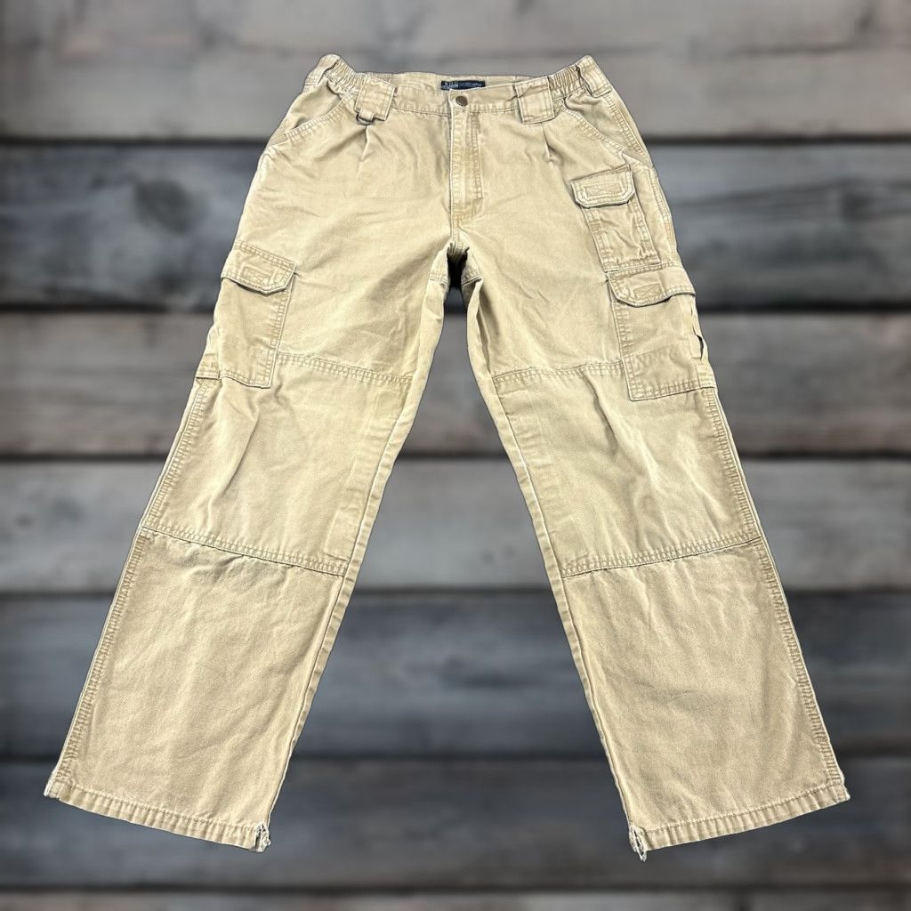 Vintage 5.11 Tactical Pants Mens 32x30 Brown Tan Cargo Ripstop Cotton Pockets Straight Size US 32 / EU 48 - 1 Thumbnail