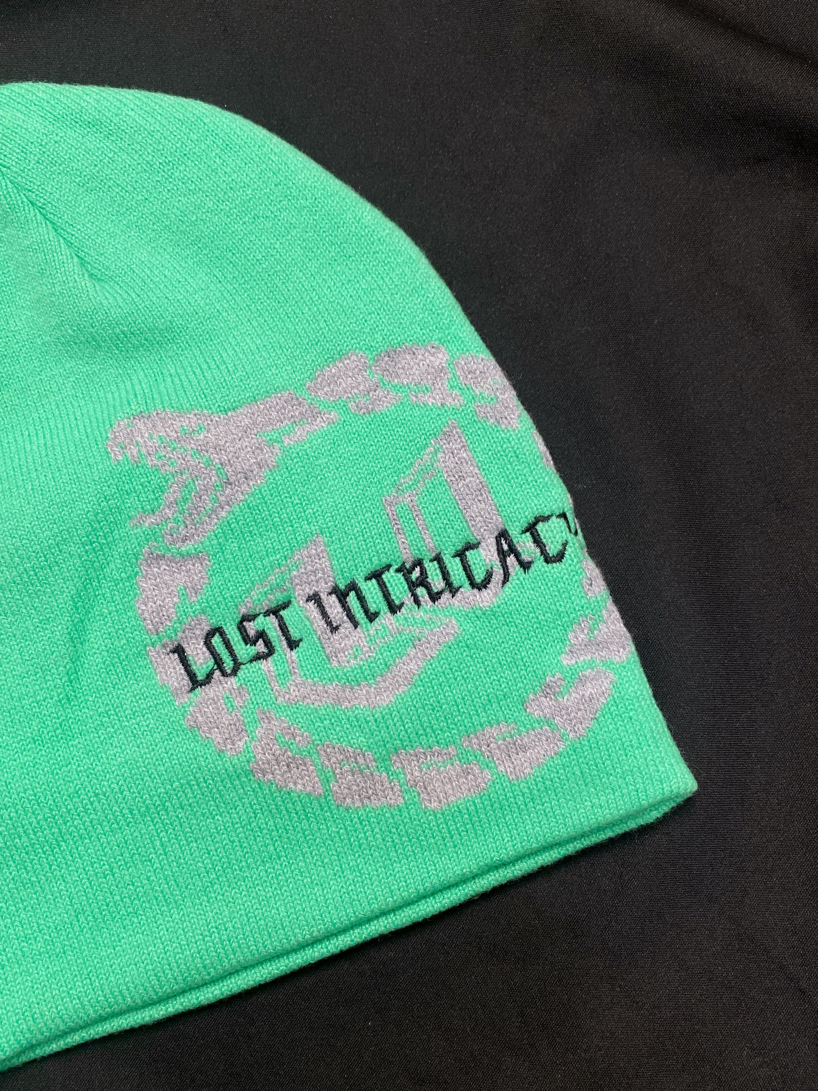 Japanese Brand Rare Lost Intricacy Full Circle Snake Knit Purple Beanie OS Size ONE SIZE - 2 Thumbnail