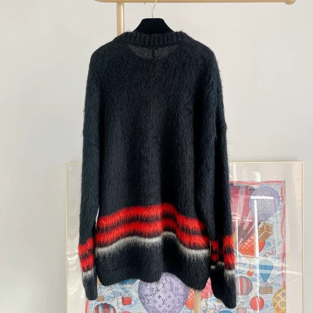 Loewe loewe Black mohair Pullover sweater 2506-Nextarrow Size US L / EU 52-54 / 3 - 2 Thumbnail