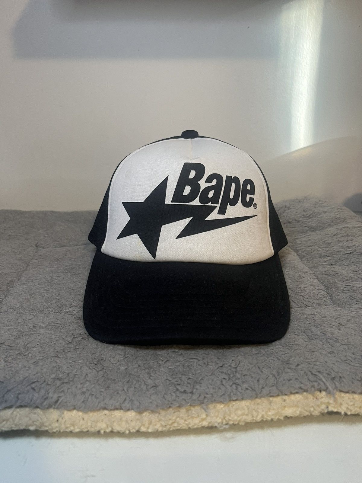 image of Bape Sta Mesh Cap in Black, Men's