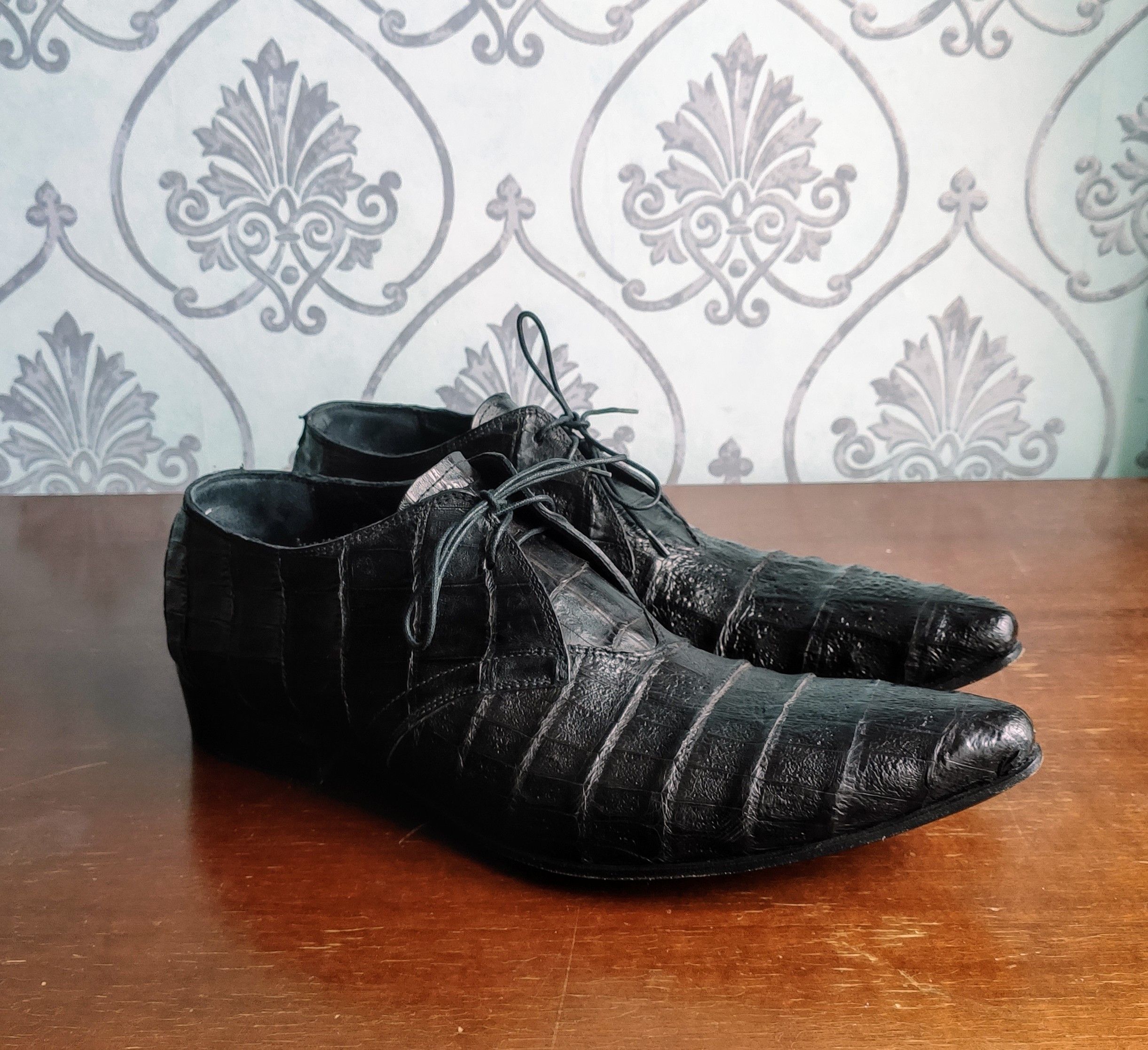 Gianni Barbato Alligator derbies.Like Prada or Saint-Laurent Size US 9.5 / EU 42-43 - 3 Thumbnail