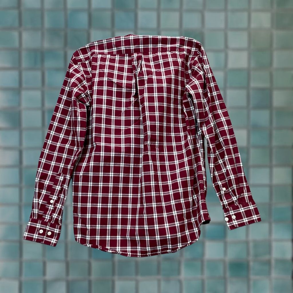 Uniqlo Uniqlo Shirt Mens XS Red Extra Small Cotton Broadcloth Plaid Button-Down Long Sleeve Collared Size US XS / EU 42 / 0 - 1 Thumbnail