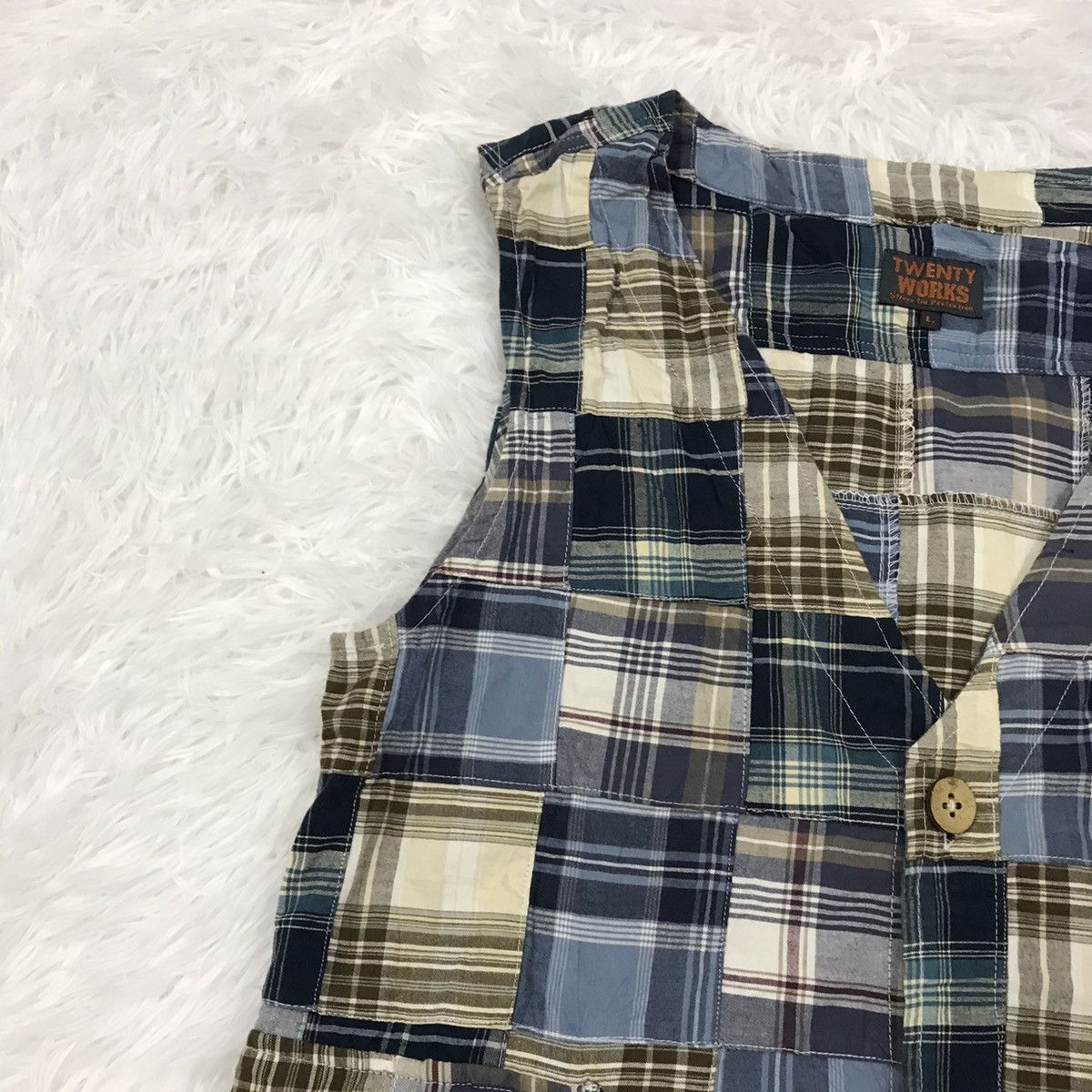 Japanese Brand Twenty works patchwork vest Size US M / EU 48-50 / 2 - 2 Thumbnail
