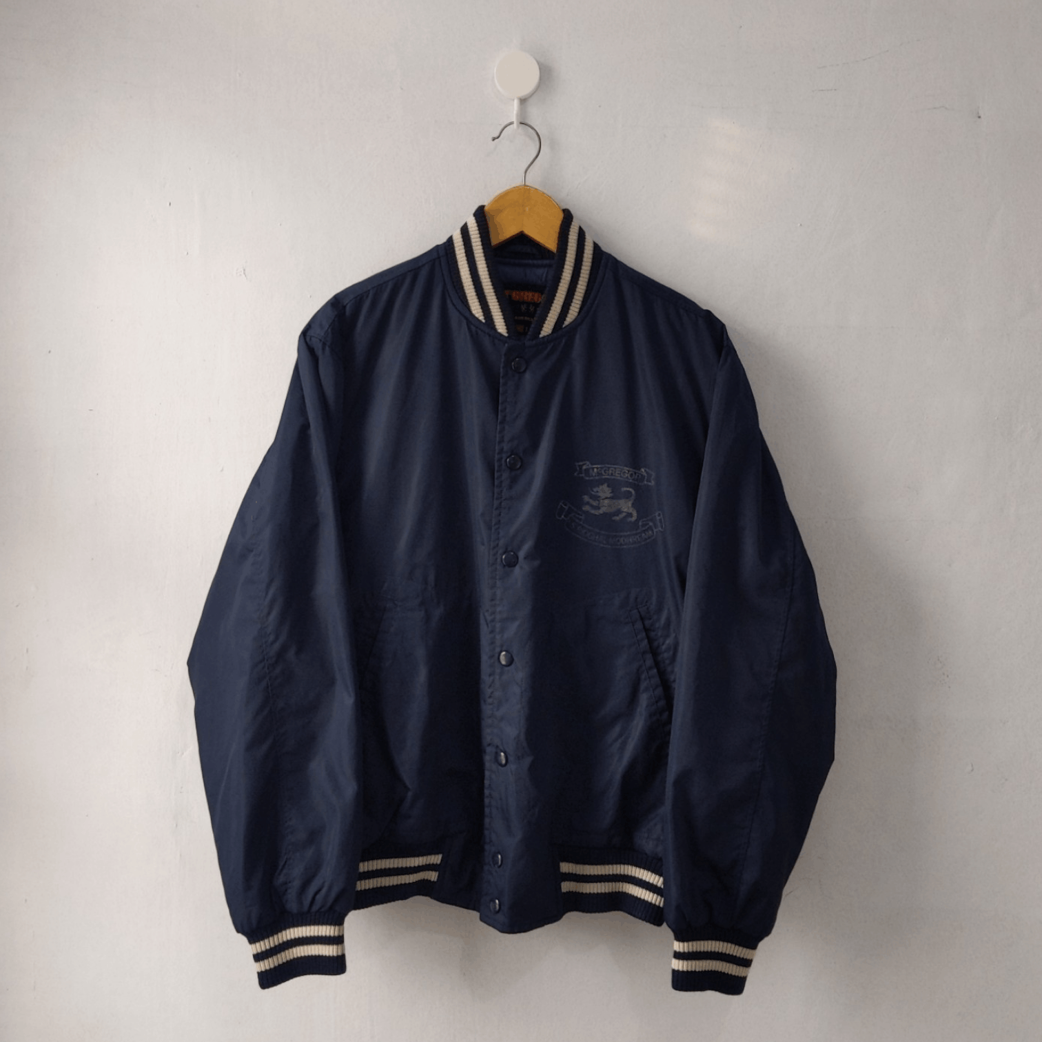 Japanese Brand × McGregor × Vintage Vintage SunFaded 90s McGregor Varsity Bomber Jacket Size US L / EU 52-54 / 3 - 3 Thumbnail