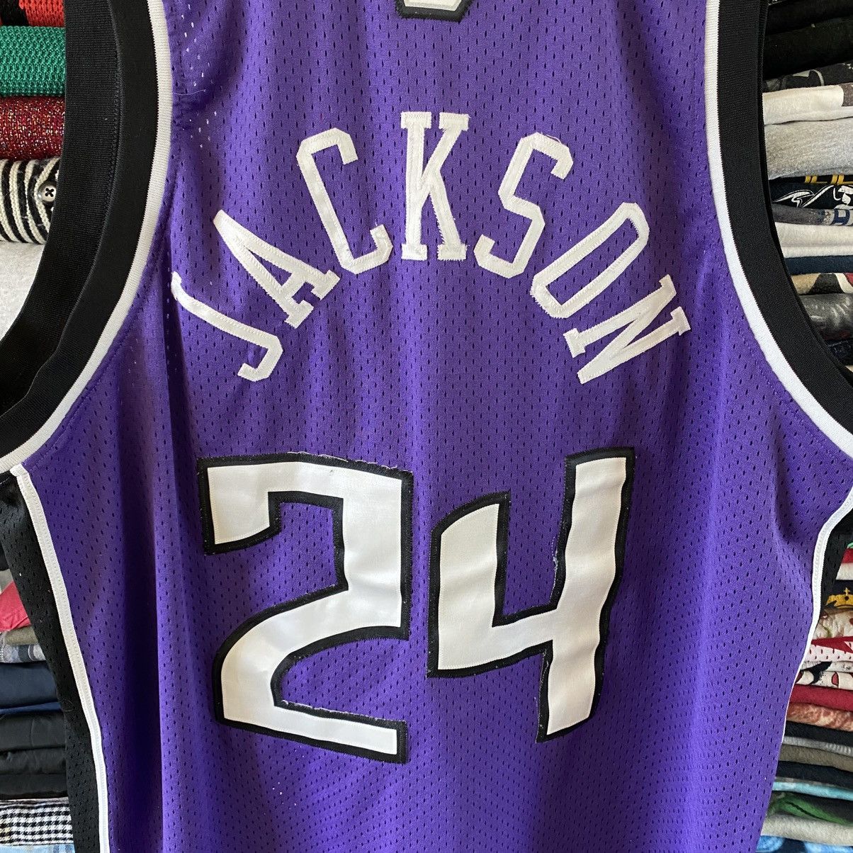 Reebok Vintage Sacramento Kings Basketball Jersey #24 Bobby Jackson Size US XL / EU 56 / 4 - 6 Thumbnail