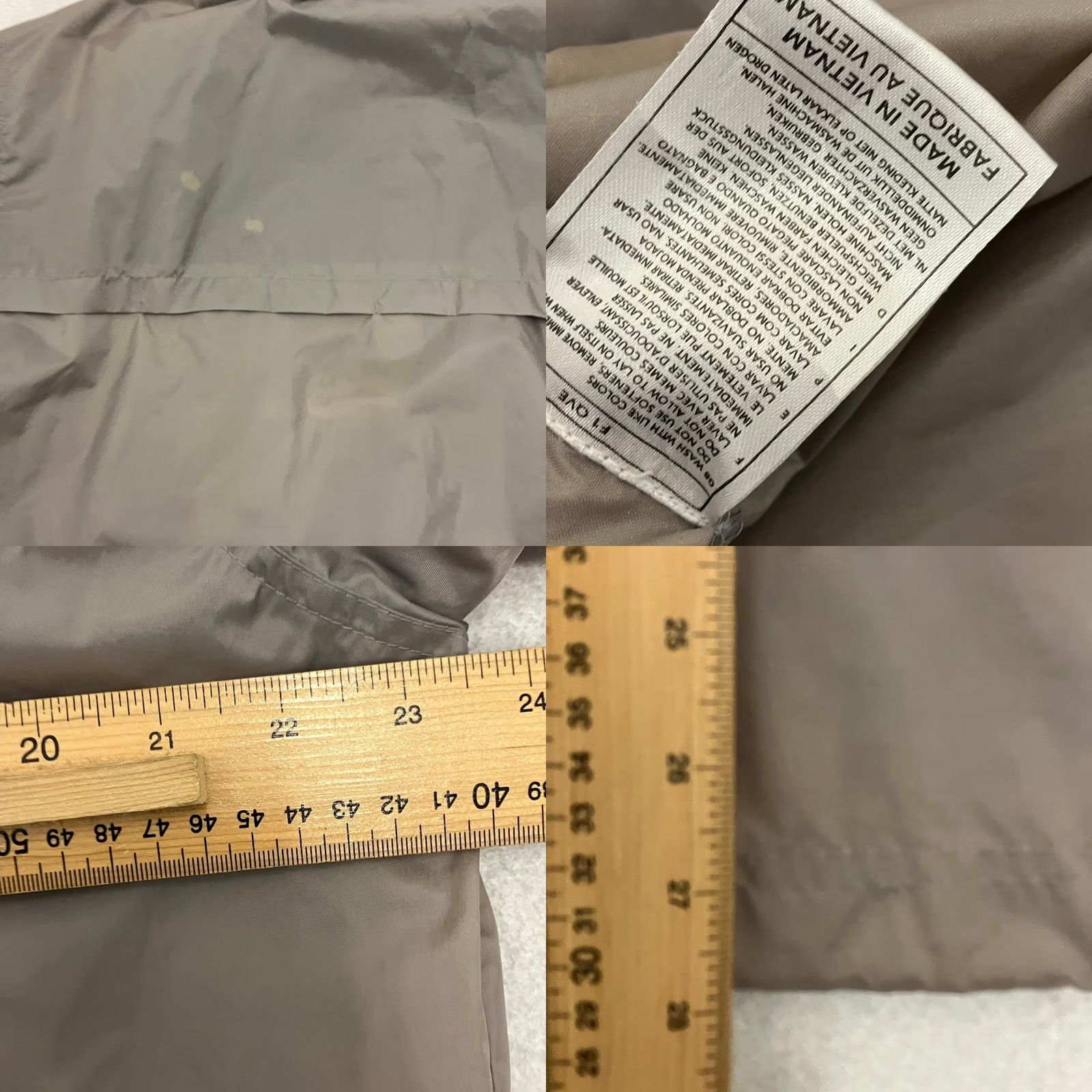 Nike VINTAGE Nike Windbreaker Jacket Mens M Beige Grey Full Zip Windbreaker Size US M / EU 48-50 / 2 - 8 Thumbnail