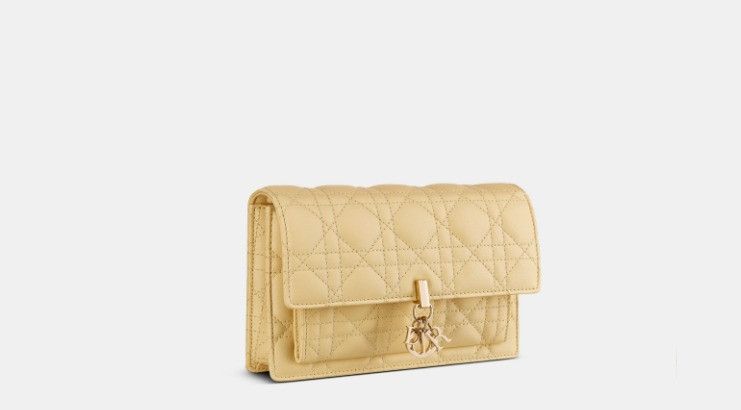 Dior o1w1db10225 Size: OS / S0937ONMJ Pouch in Pale Yellow Size ONE SIZE - 1 Thumbnail