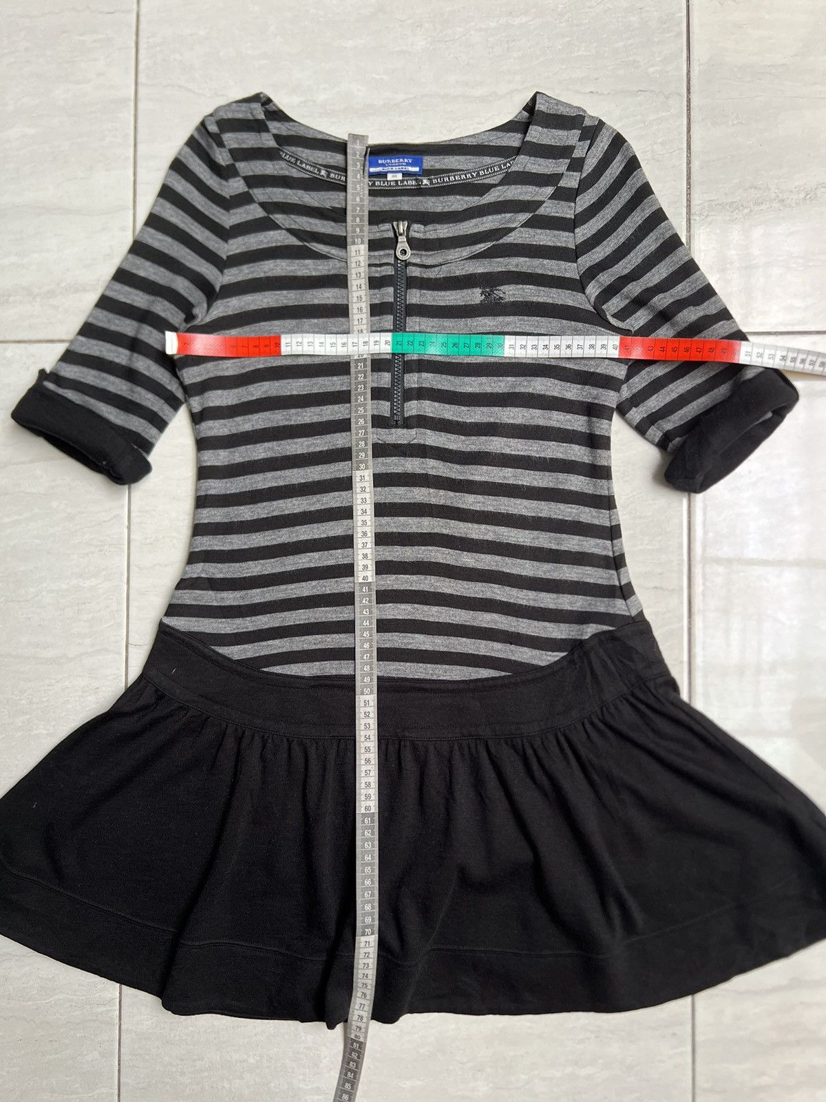 Burberry BURBERRY Striped Midi Dress Size XS / US 0-2 / IT 36-38 - 12 Thumbnail