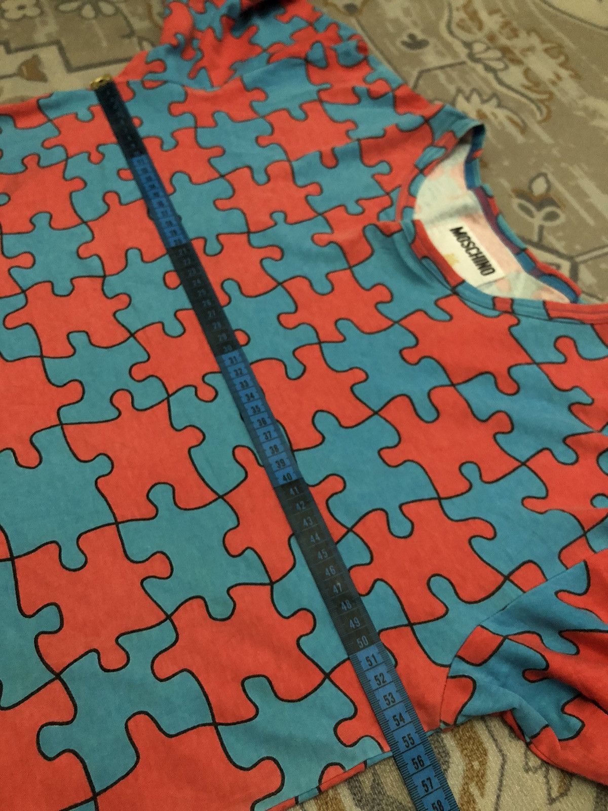 Moschino Moschino Lingerie Puzzle Longsleeve T-shirt Size L / US 10 / IT 46 - 12 Thumbnail
