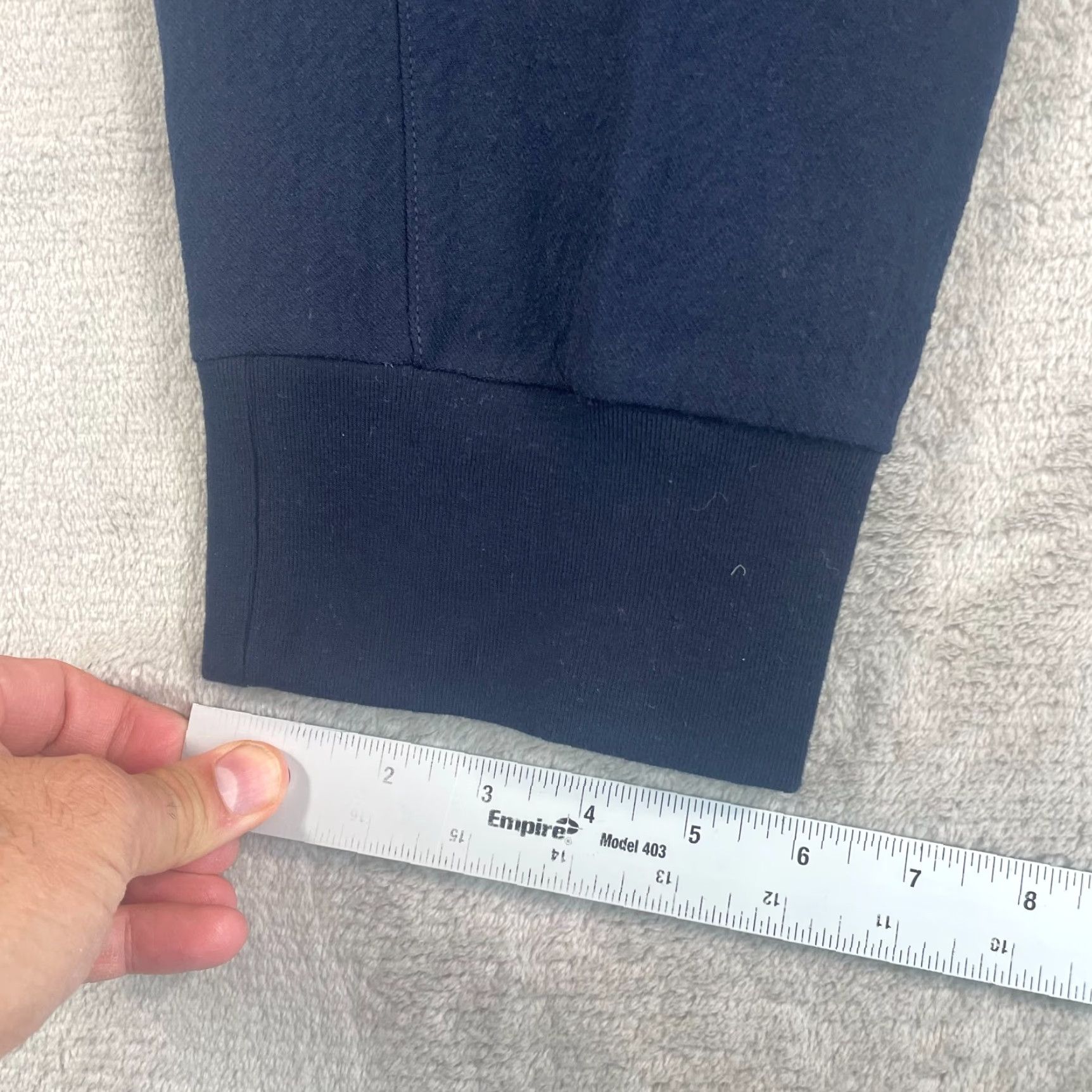 James Perse James Perse Jogger Pants Men XL 4 Navy Blue Wool Stretch Tapered Regular Casual Workwear Pockets Slash Pocket Front Flat Front Inseam 30 in Size US 36 / EU 52 - 6 Thumbnail
