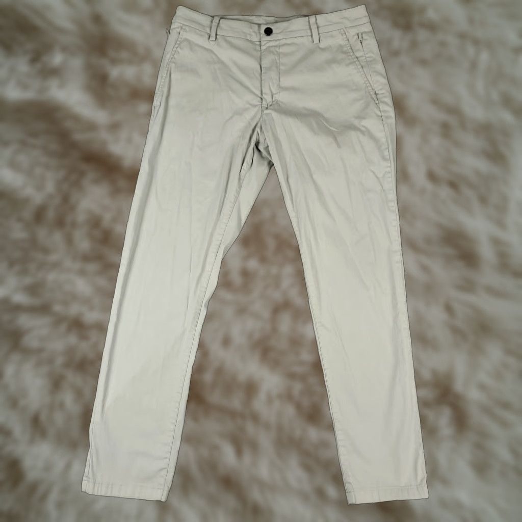 Vintage Bird Dogs Pants Mens 32x28 Gray Stretch Chino Trousers Sl ash Pocket Flat Front Regular Size US 32 / EU 48 - 1 Thumbnail