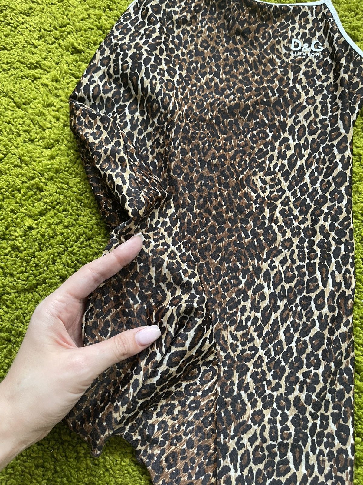 Designer × Dolce & Gabbana × Vintage Dolce & Gabbana junior D&G iconic leopard tank top Y2K Size XS / US 0-2 / IT 36-38 - 5 Thumbnail