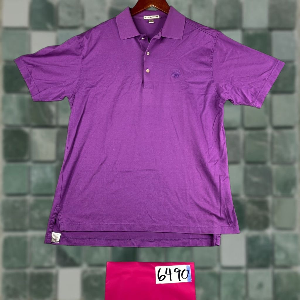 Peter Millar Peter Millar Polo Shirt Medium Purple Golf Casual Preppy Embroidered Logo Mens Size US M / EU 48-50 / 2 - 1 Thumbnail